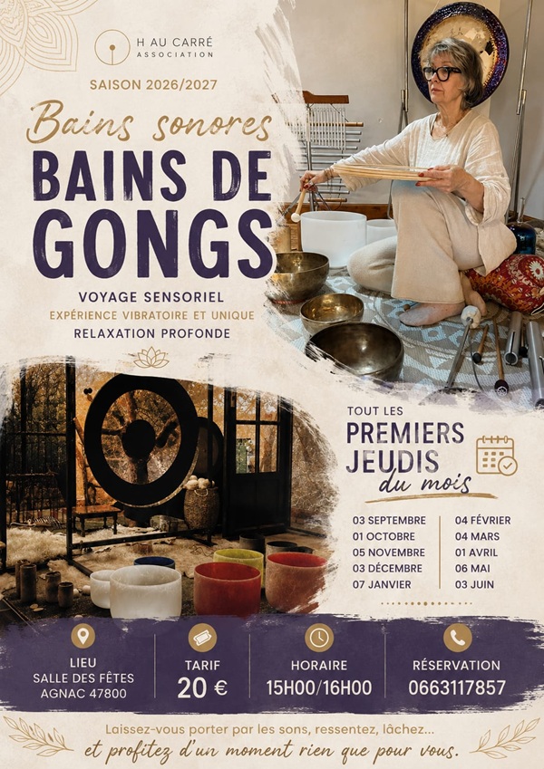 Bains Sonore, Bains de Gong