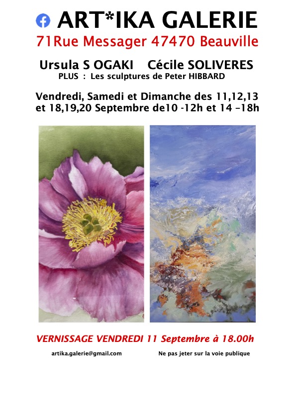 Exposition Ursula S OGAKI et Cécile SOLIVERES