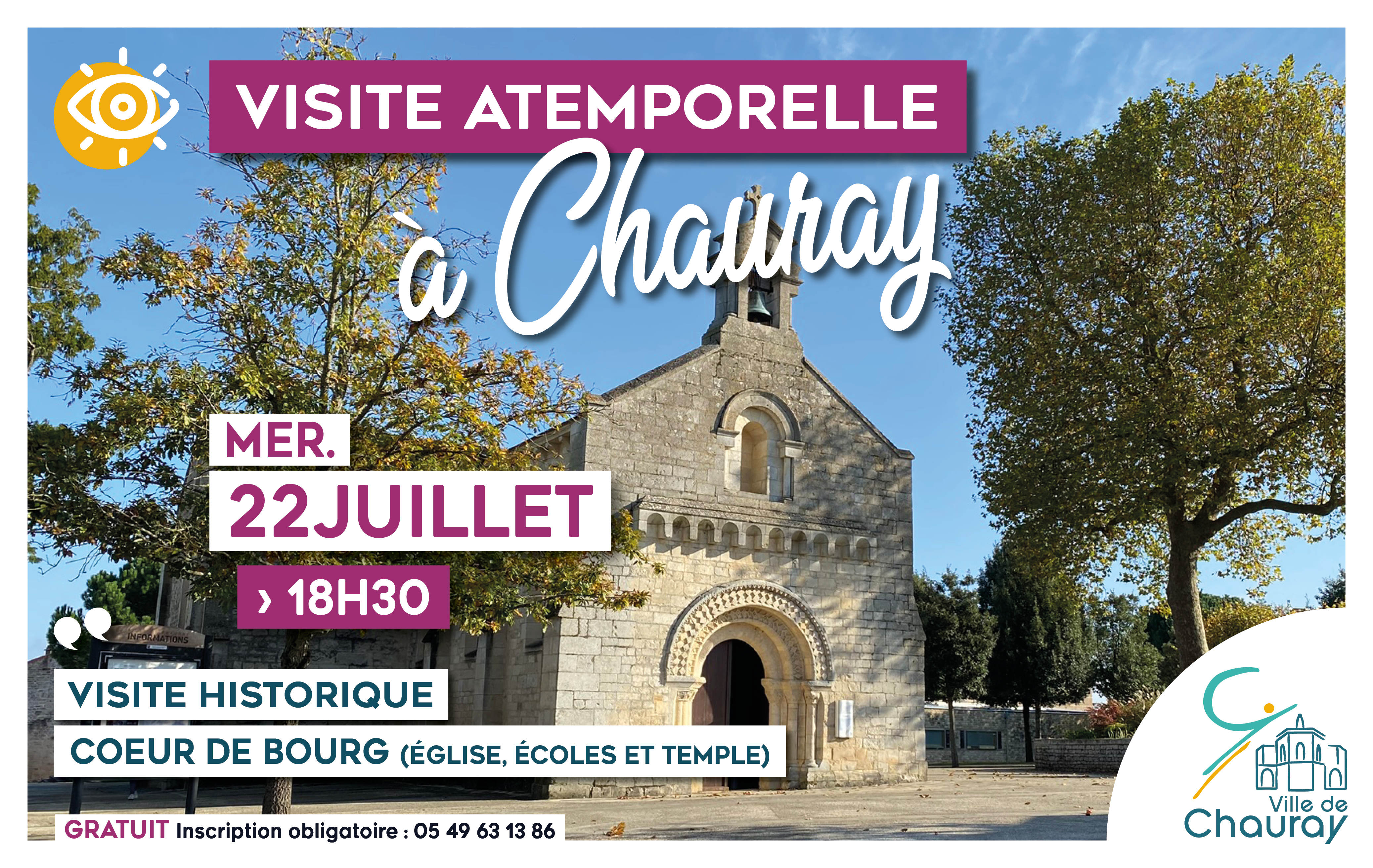 Visite Atemporelle à Chauray — visuel événement