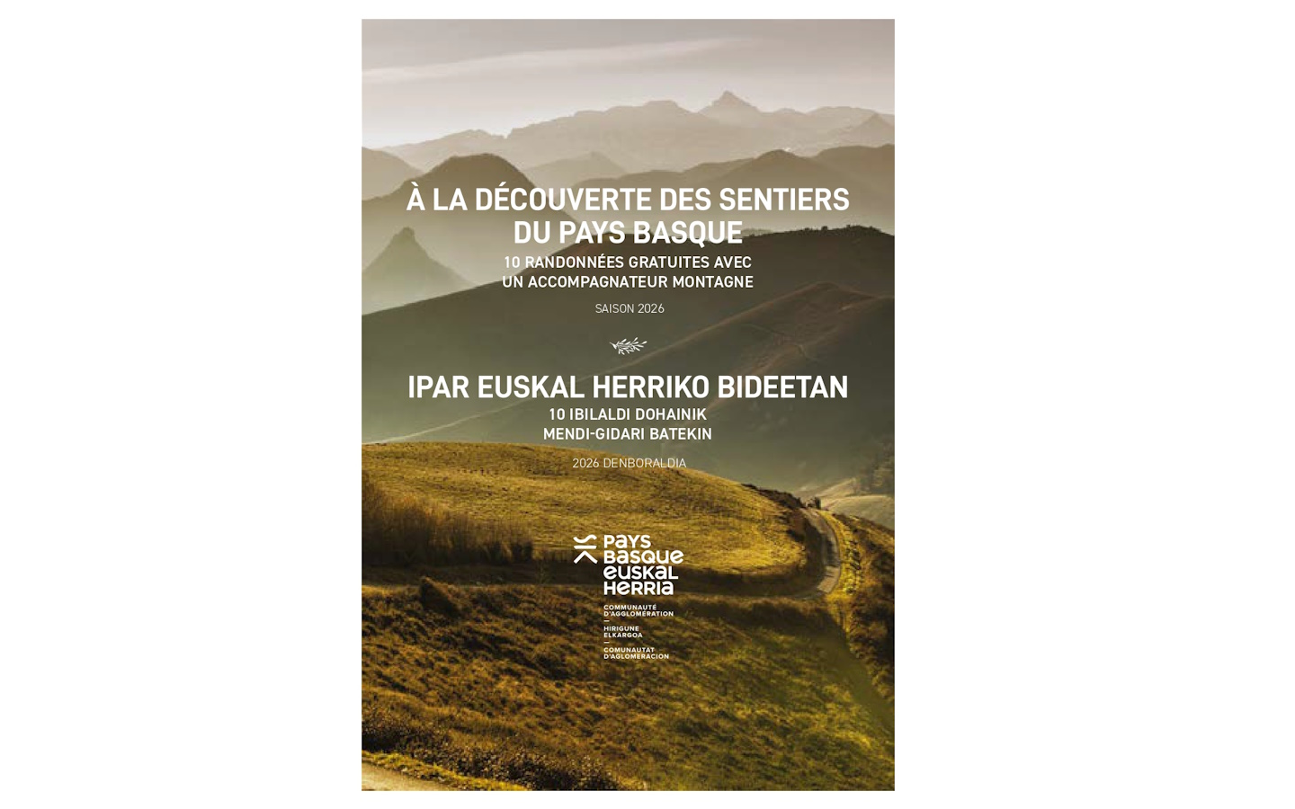 Randonnée accompagnée CAPB "Haranbeltz et Soihartze - Sur les chemins de Compostelle"