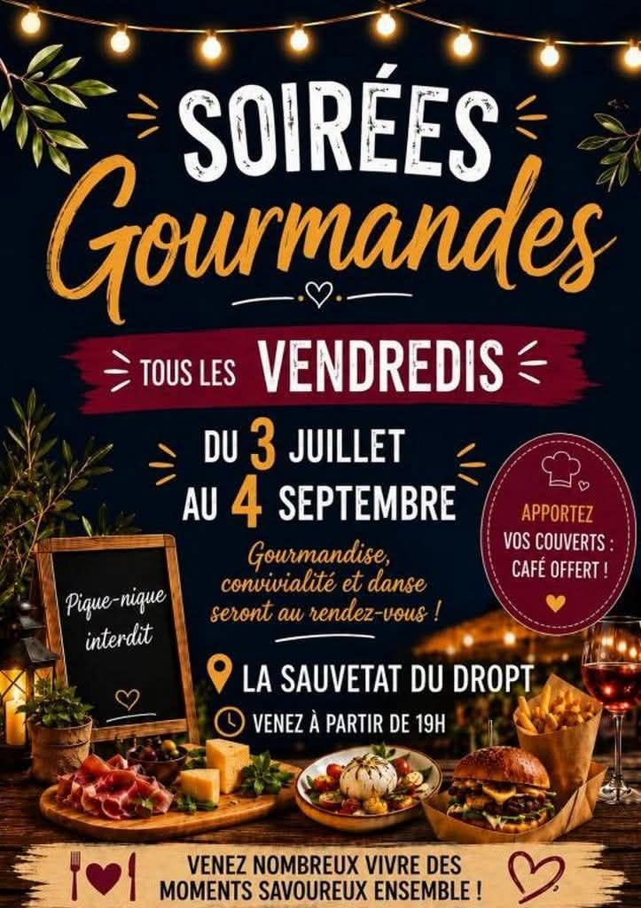 Soirées gourmandes