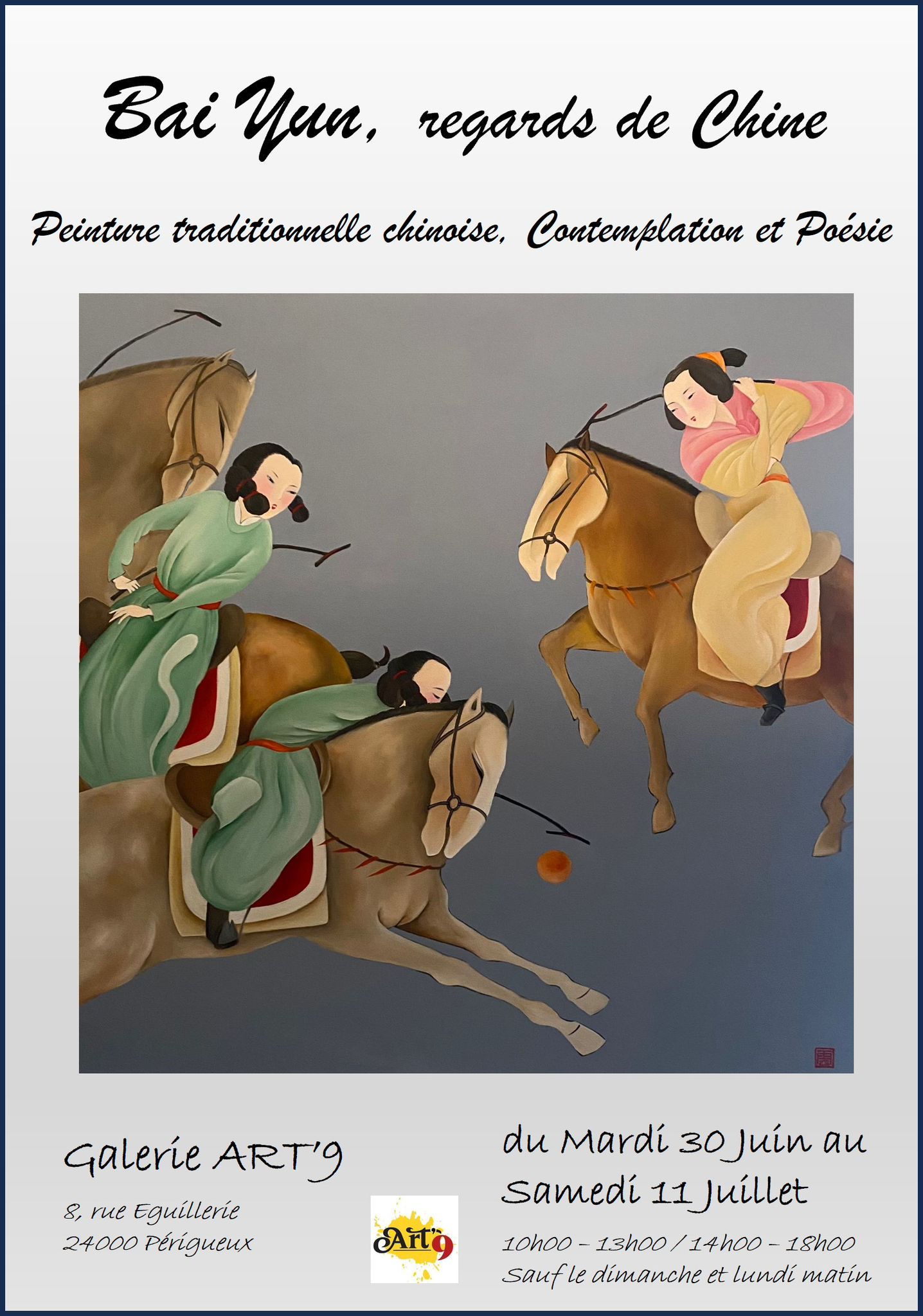 Exposition : "Bai Yun, regards de Chine" - ART9