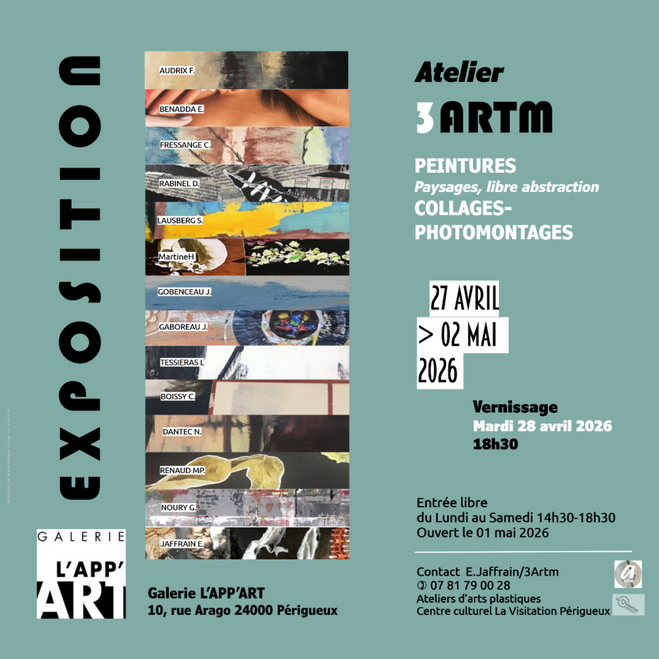 Atelier 3ARTM — visuel événement