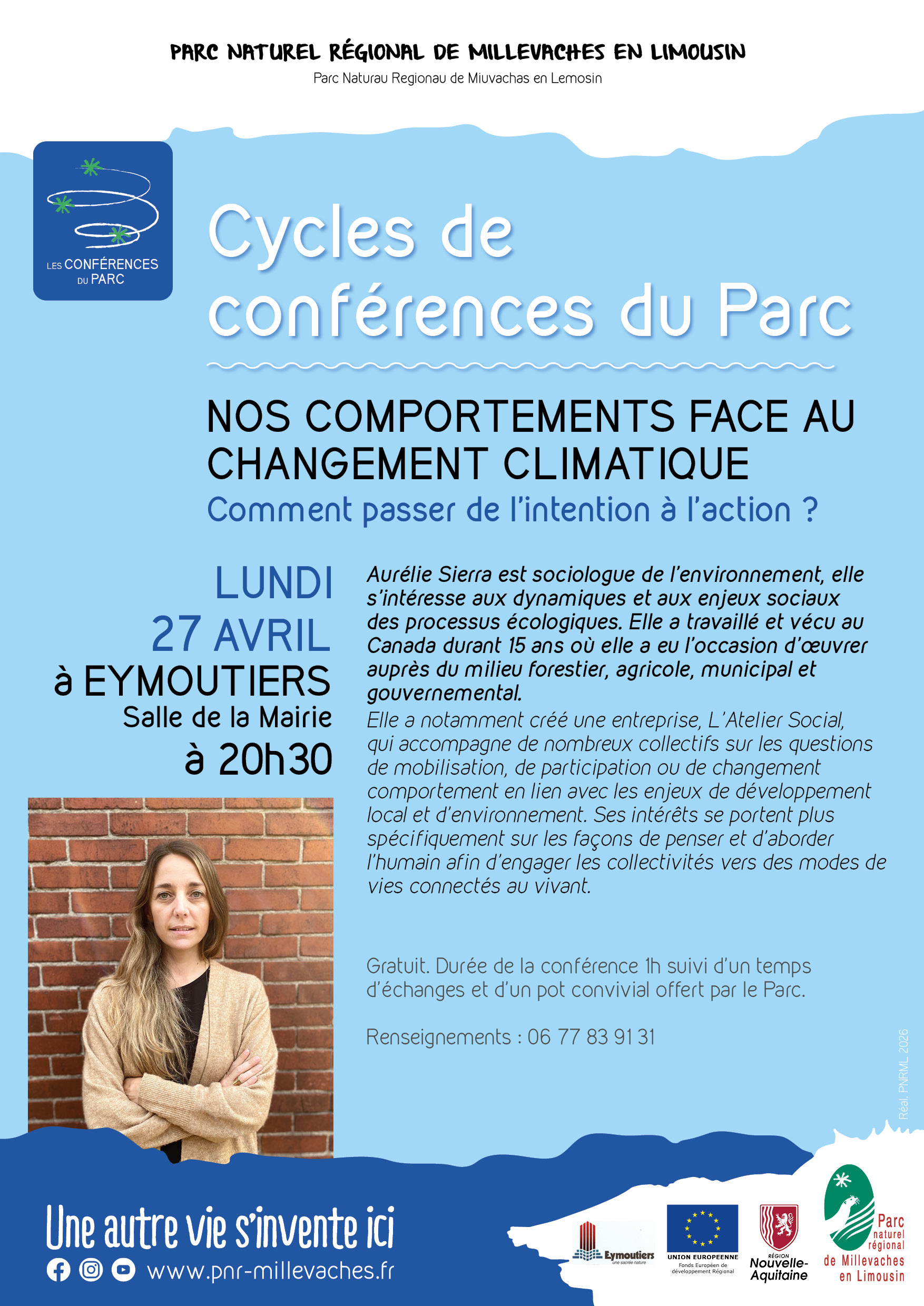 CONFERENCE - Nos comportements face au changement climatique — visuel événement