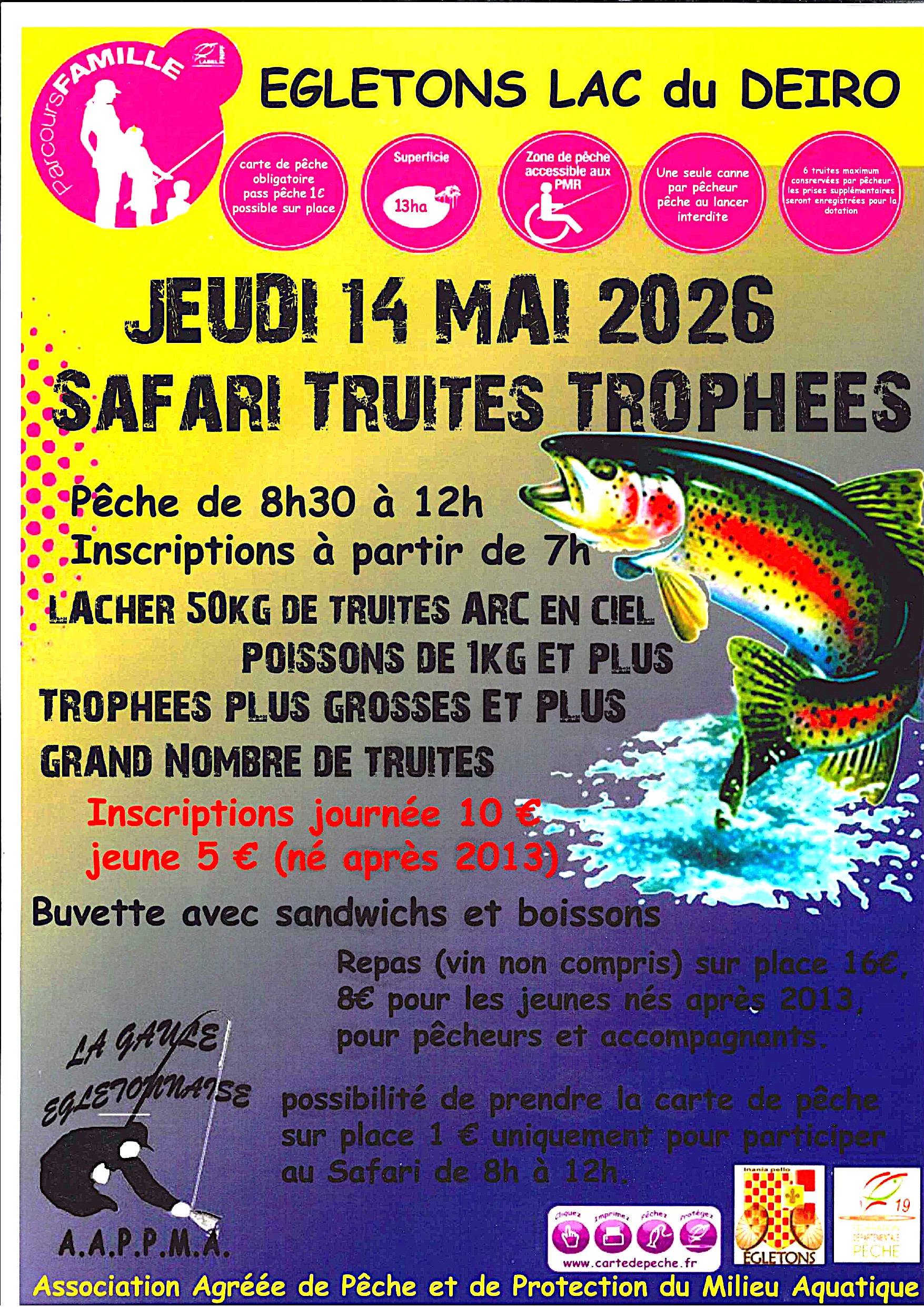 Safari truites trophées — visuel événement