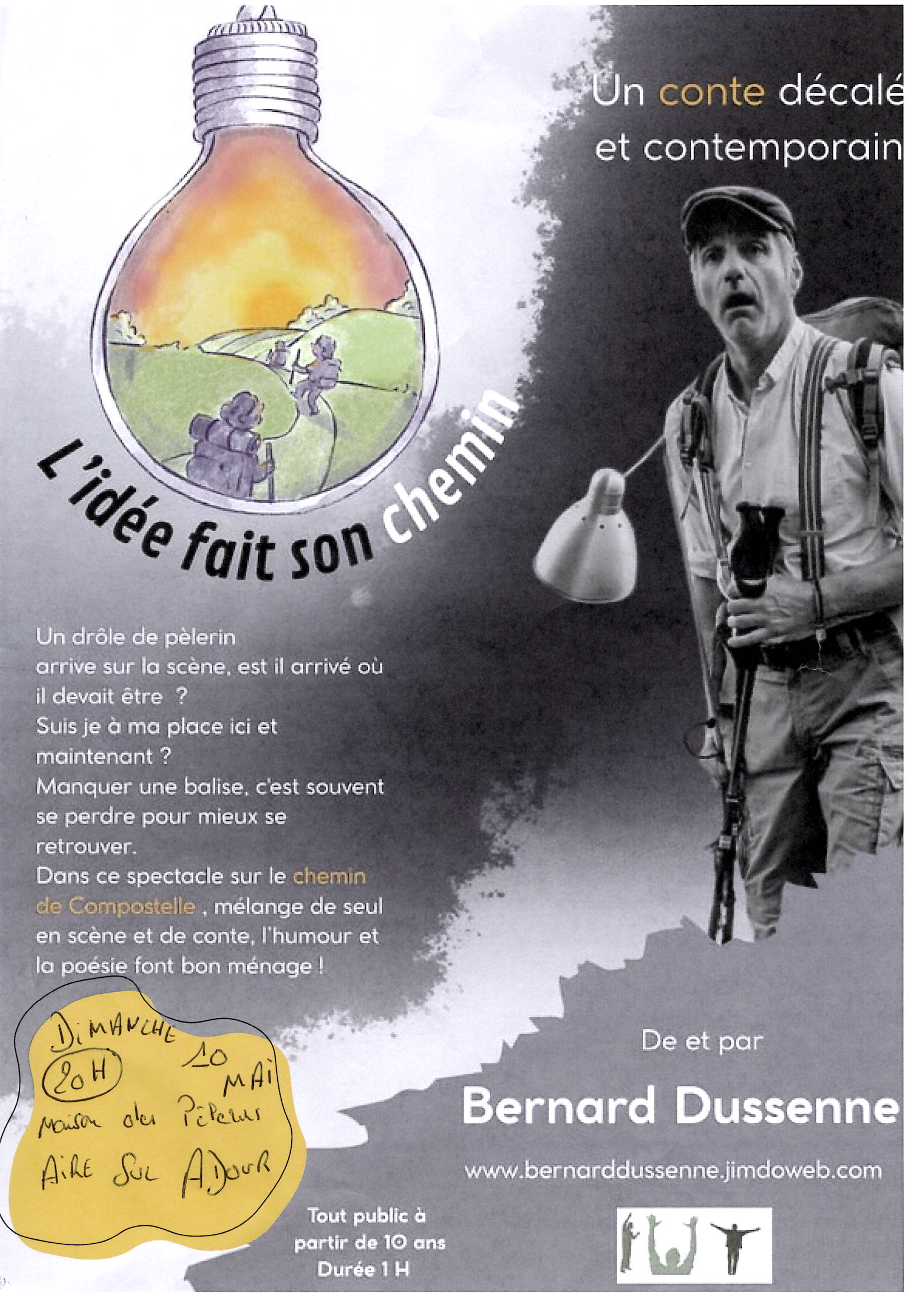 Soirée conte décalé et contemporain "l'idée fait son chemin" — visuel événement