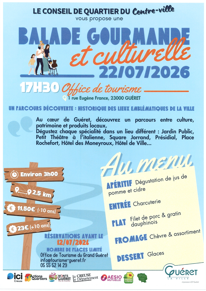 Balade gourmande au cœur de Guéret