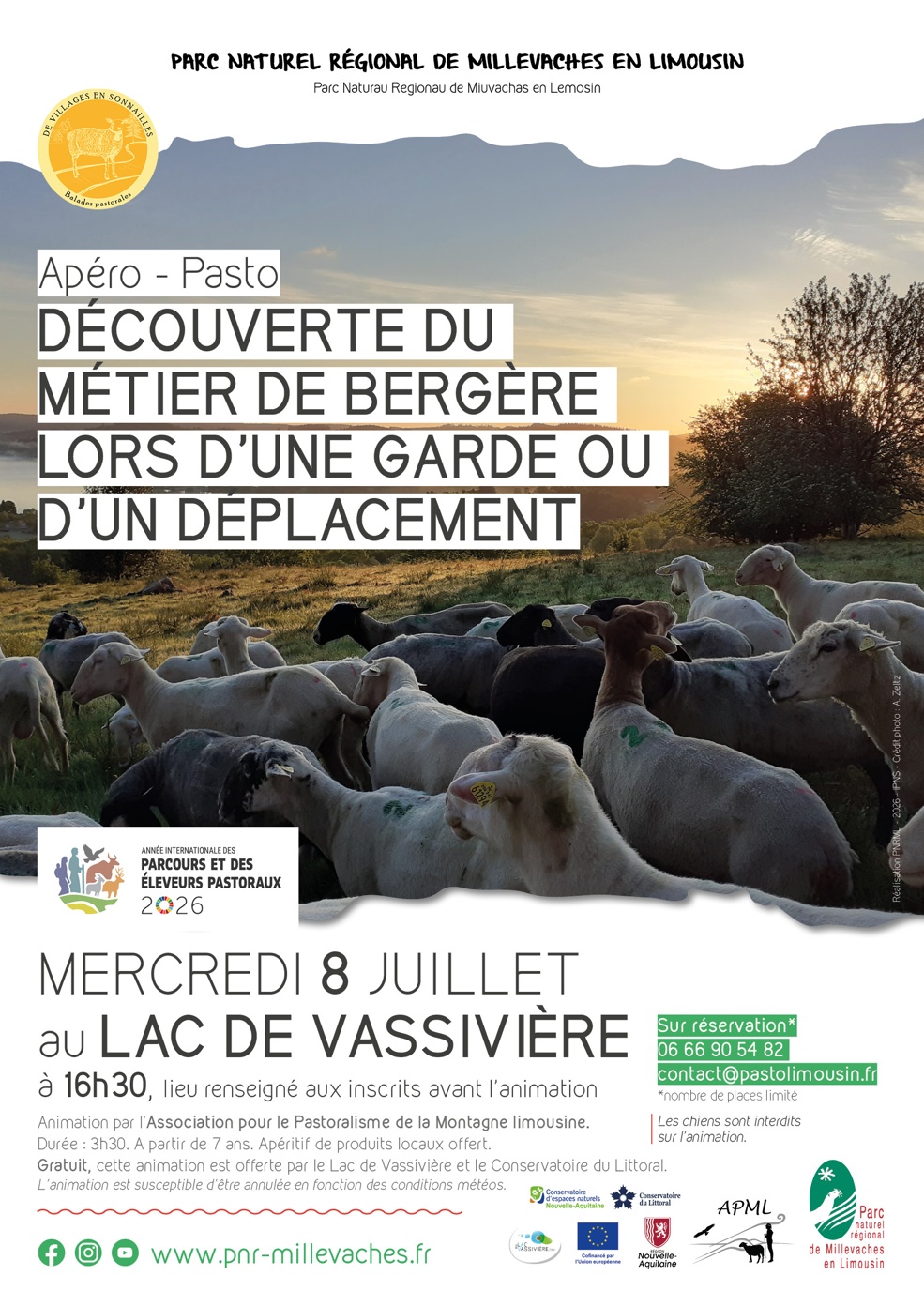 Apéro-pasto à Vassivière : Découverte du métier de bergère — visuel événement