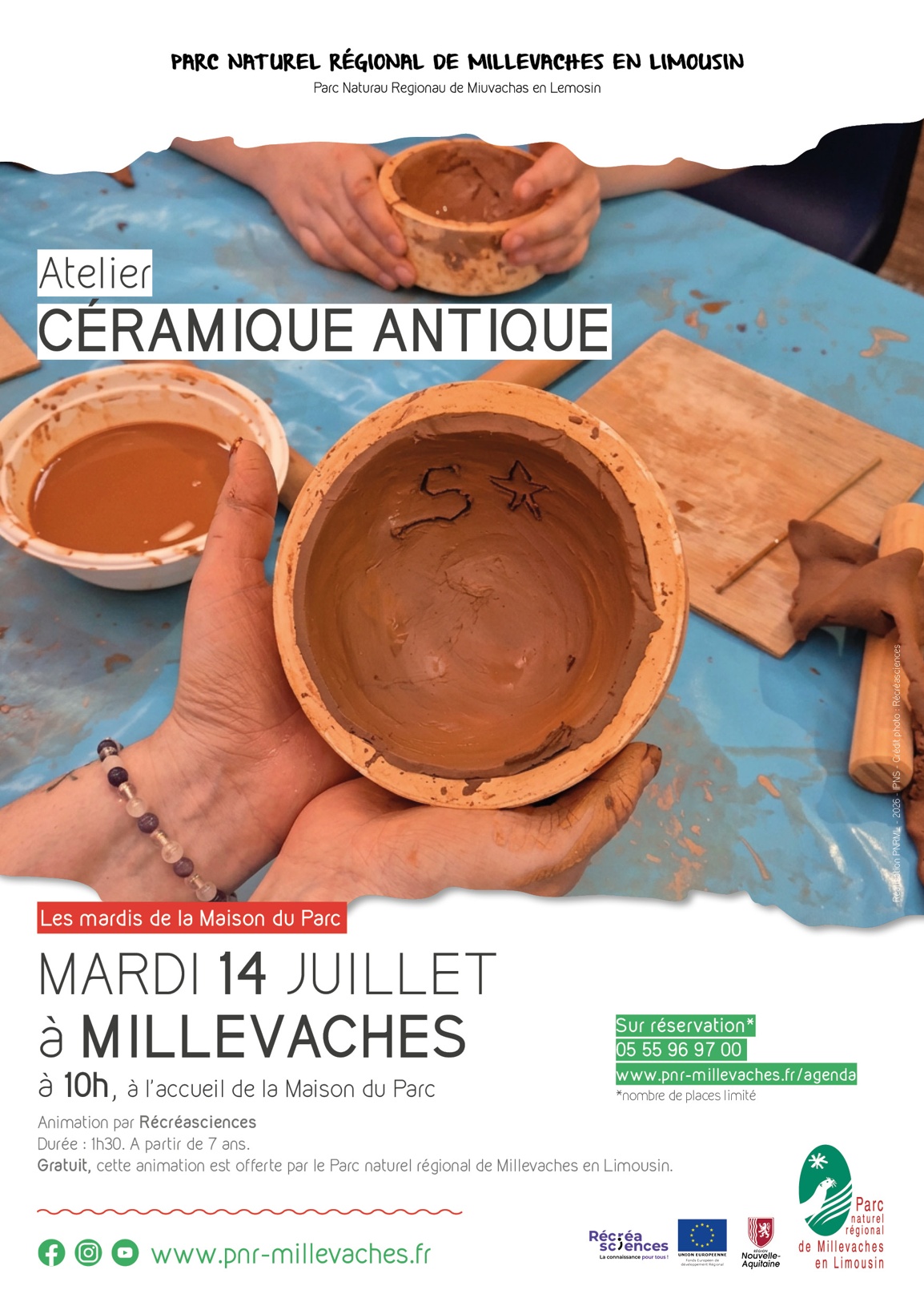 Atelier céramique antique — visuel événement