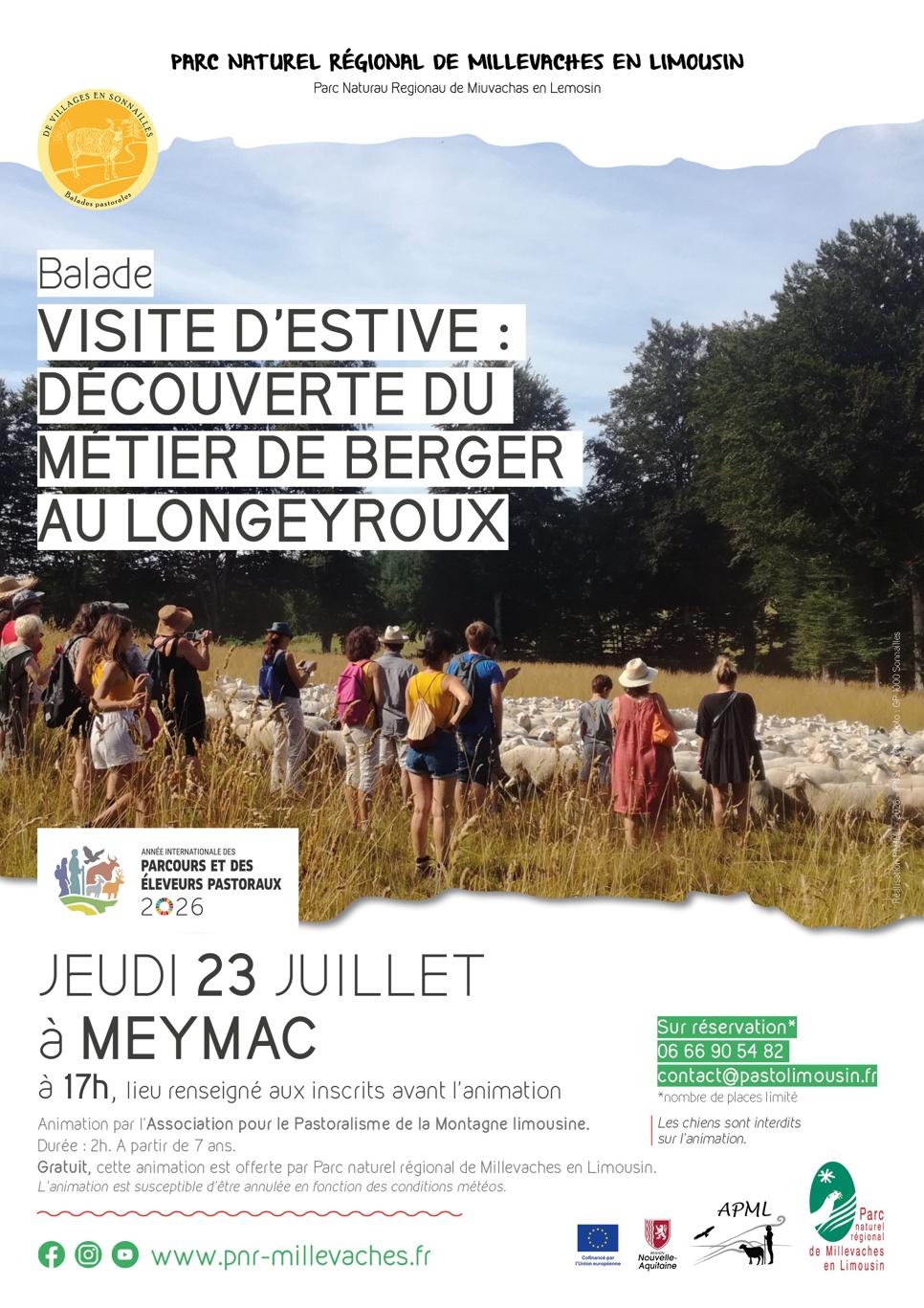 Visite d'estive : découverte du métier de berger.e au Longeyroux