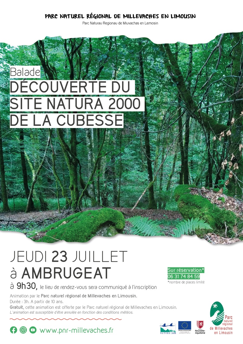 Découverte du site Natura 2000 de la Cubesse — visuel événement