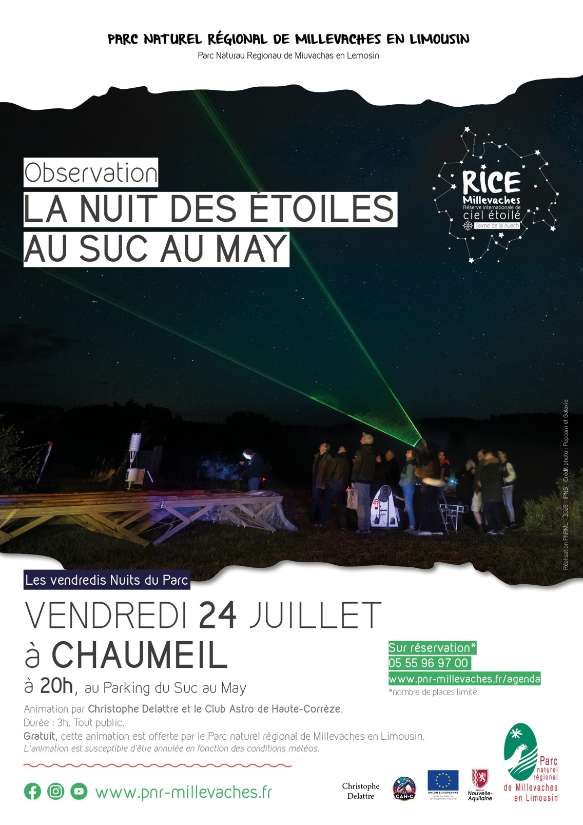 La nuit des étoiles au Suc au May — visuel événement