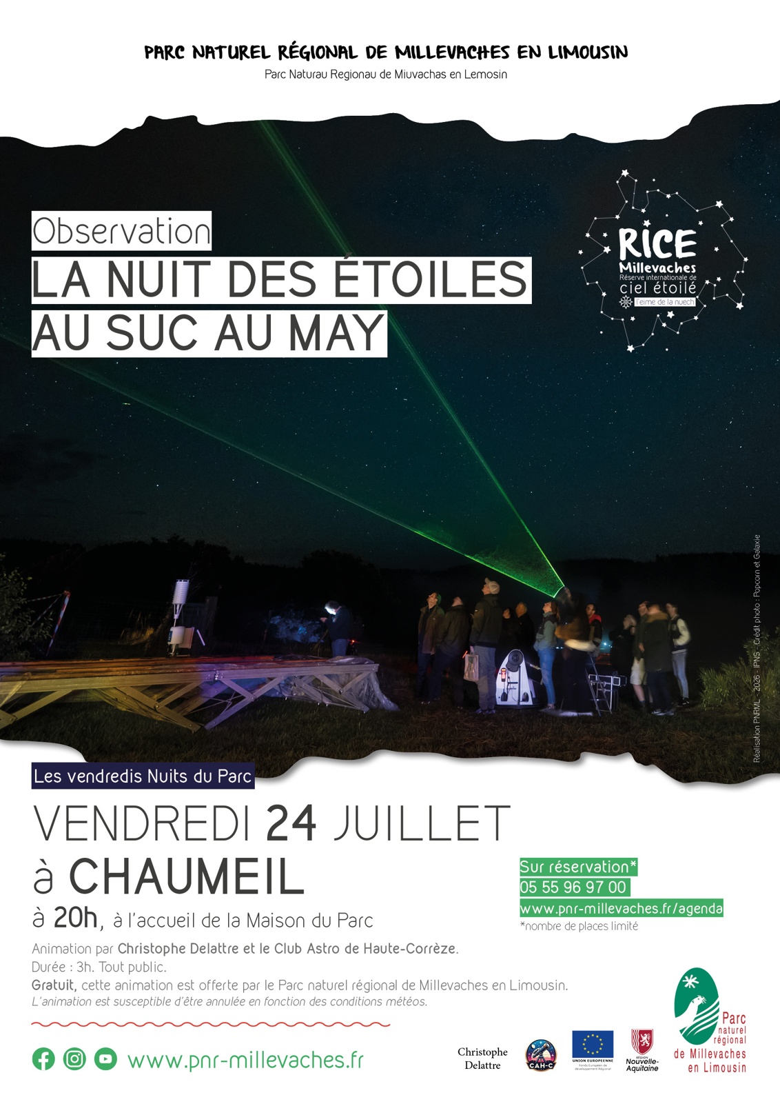 La nuit des étoiles au Suc au May — visuel événement