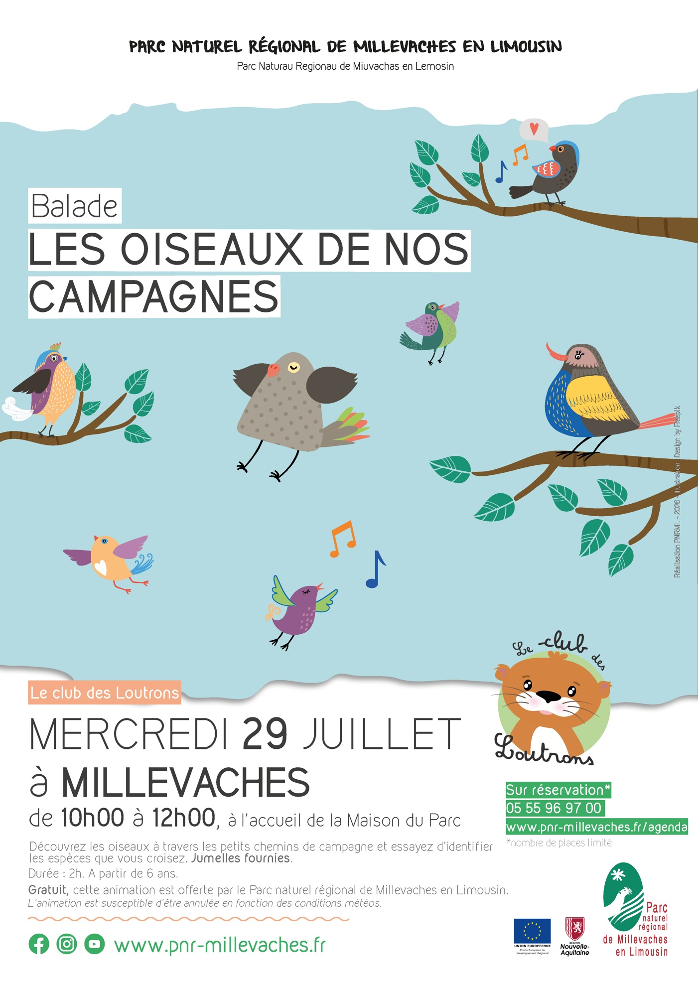 Balade les oiseaux de nos campagnes — visuel événement