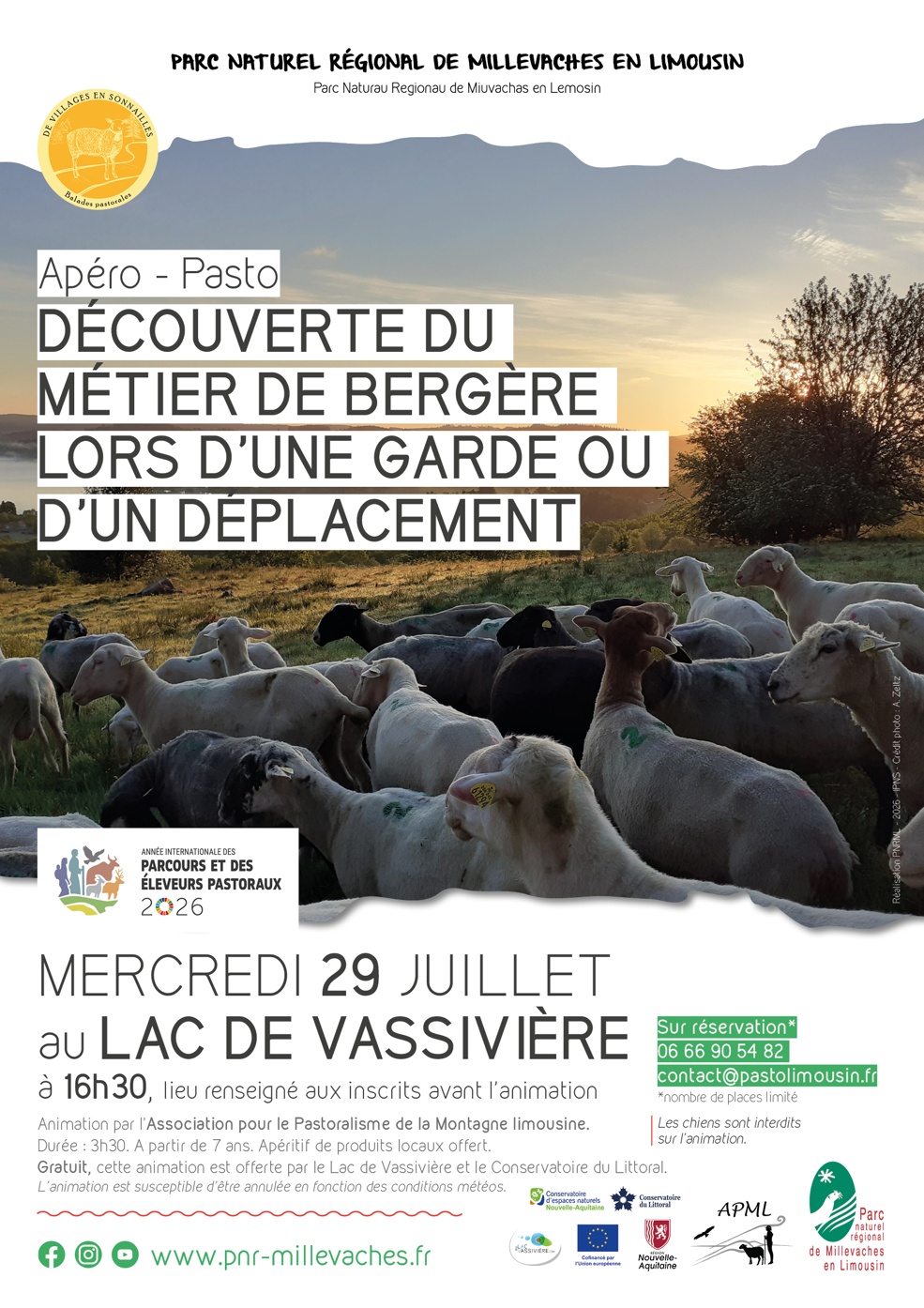 Apéro-pasto à Vassivière : Découverte du métier de bergère