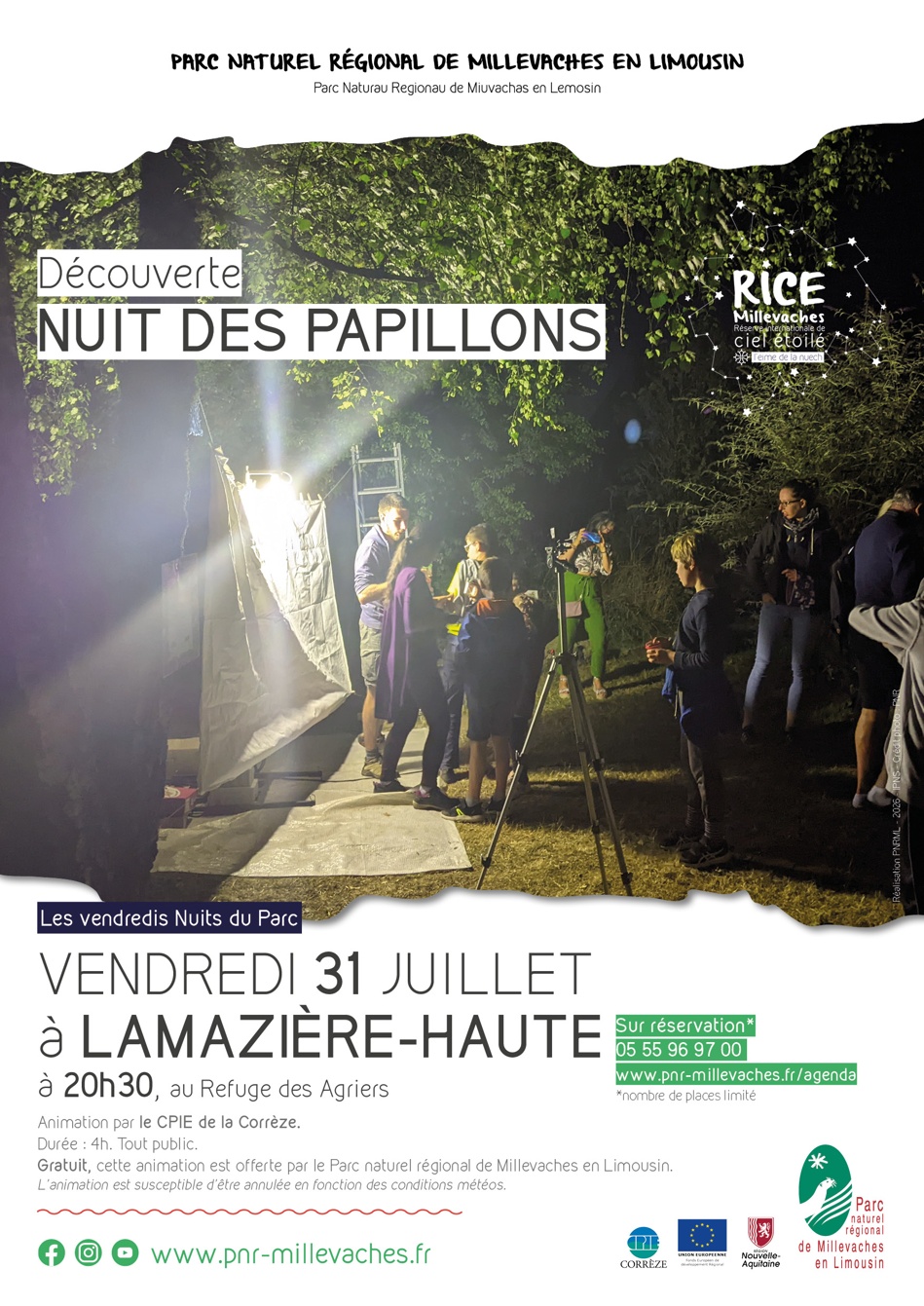 Nuit des papillons — visuel événement