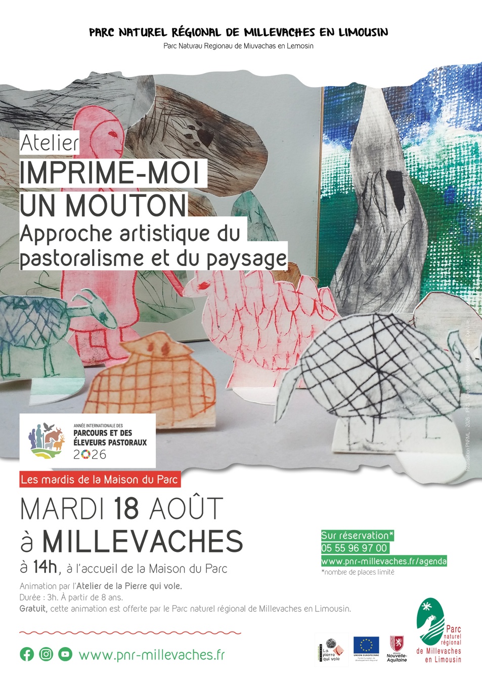 "Imprime moi un mouton" Approche artistique du pastoralisme et du paysage — visuel événement