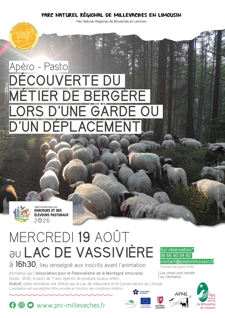 Apéro-pasto à Vassivière : Découverte du métier de bergère — visuel événement