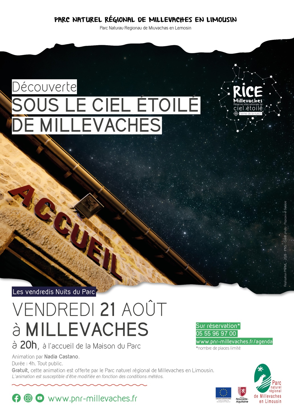 Sous le ciel étoilé de Millevaches — visuel événement