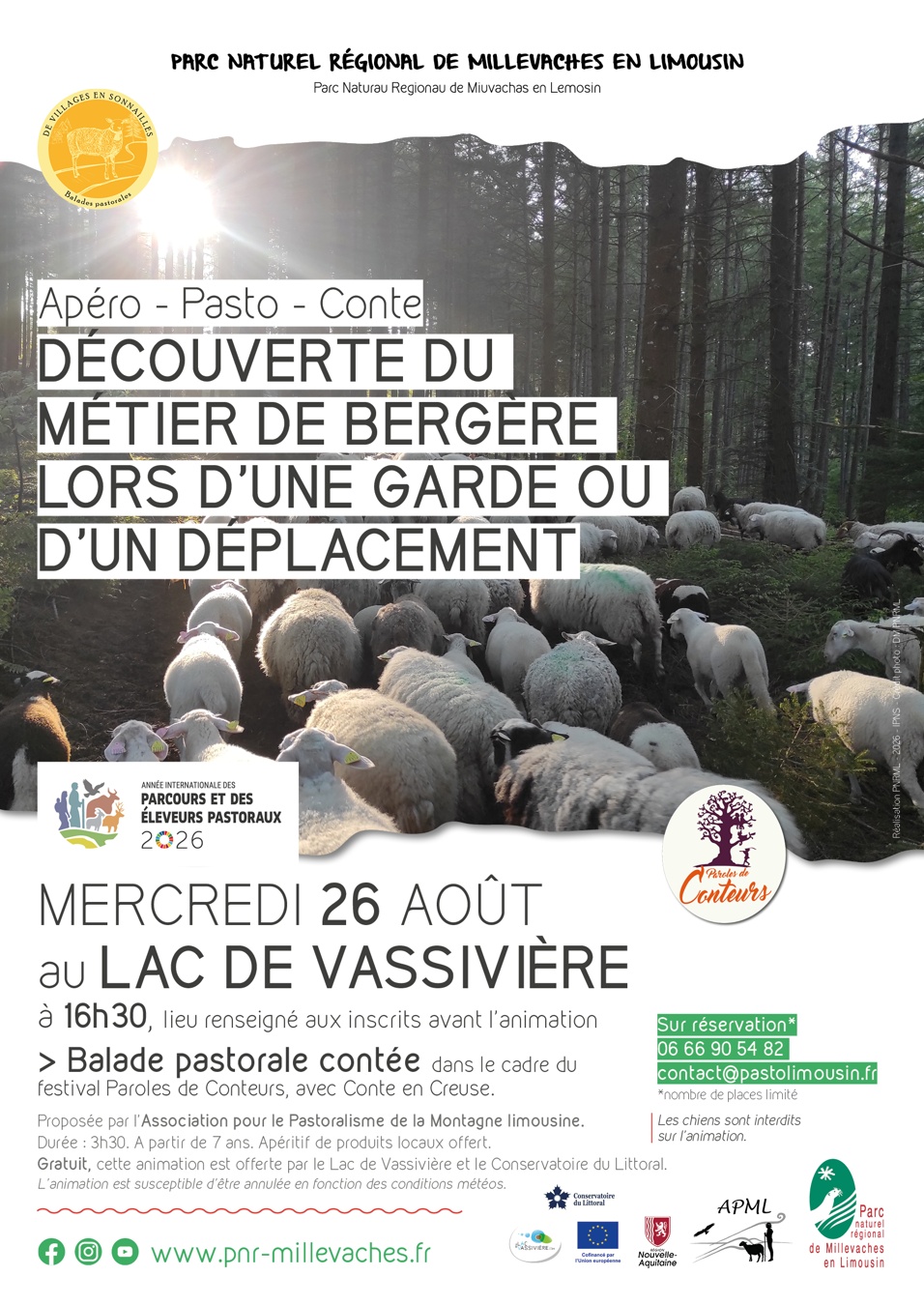 Apéro-pasto Conte à Vassivière : Découverte du métier de bergère
