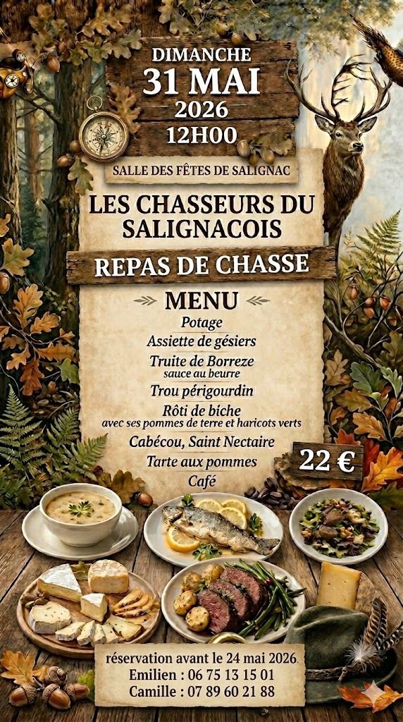 Repas de chasse - Salignac-Eyvigues — visuel événement