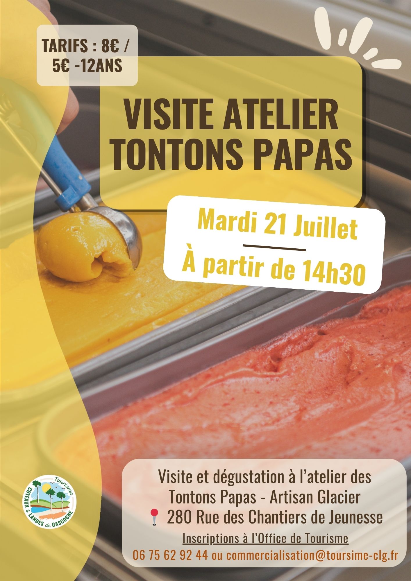 Visite de l'atelier des Tontons Papas — visuel événement