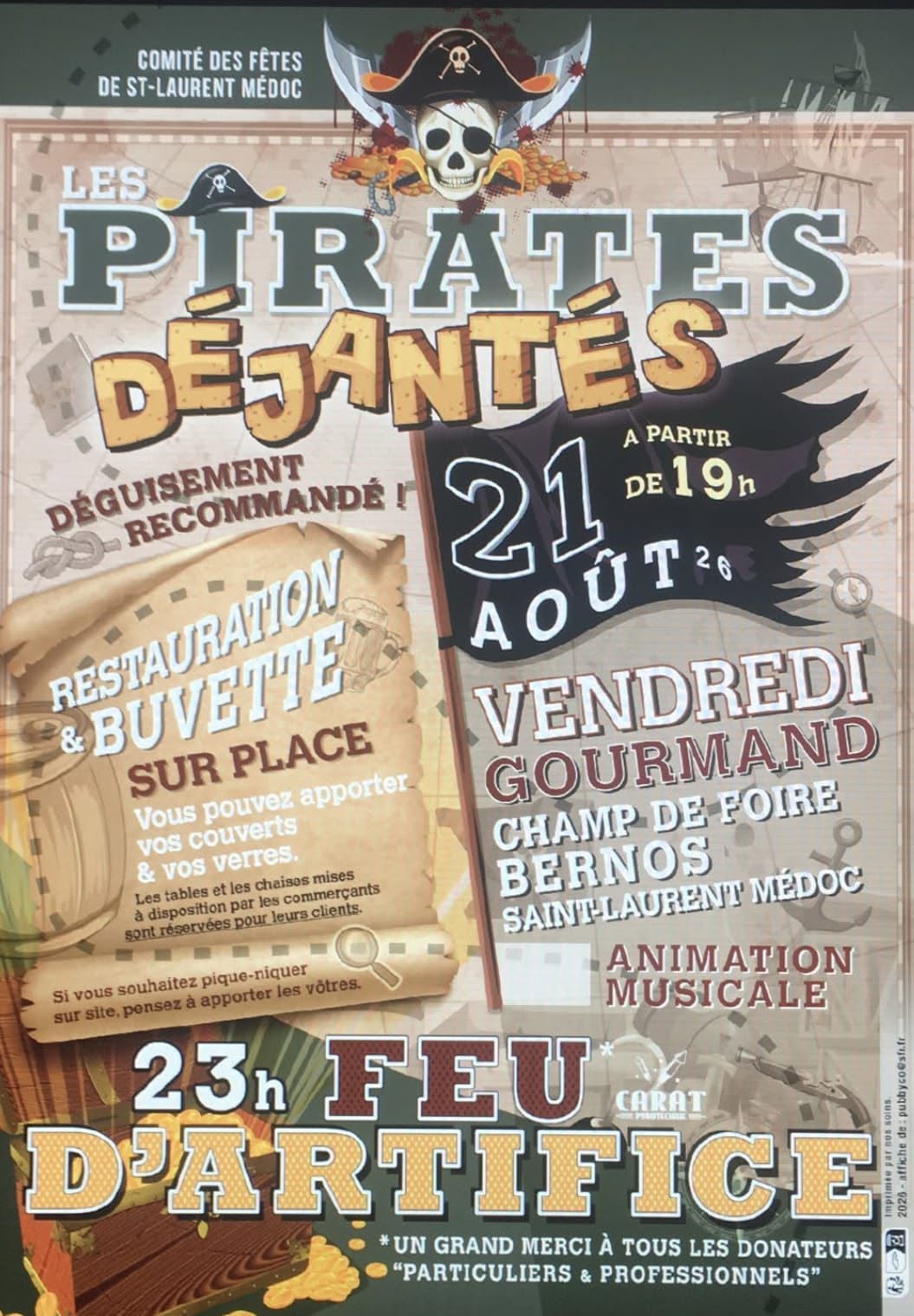 Marché gourmand et feu d'artifice