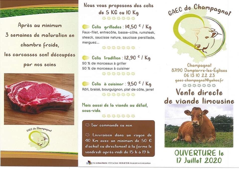 GAEC de Champagnat - Viande limousine — photo 2