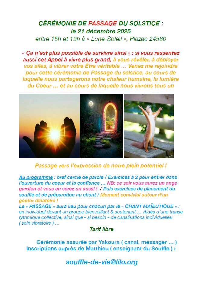 Cérémonie du passage du solstice