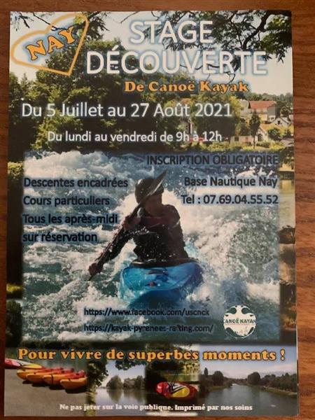 Stage découverte canoë kayak Stage découverte canoë kayak