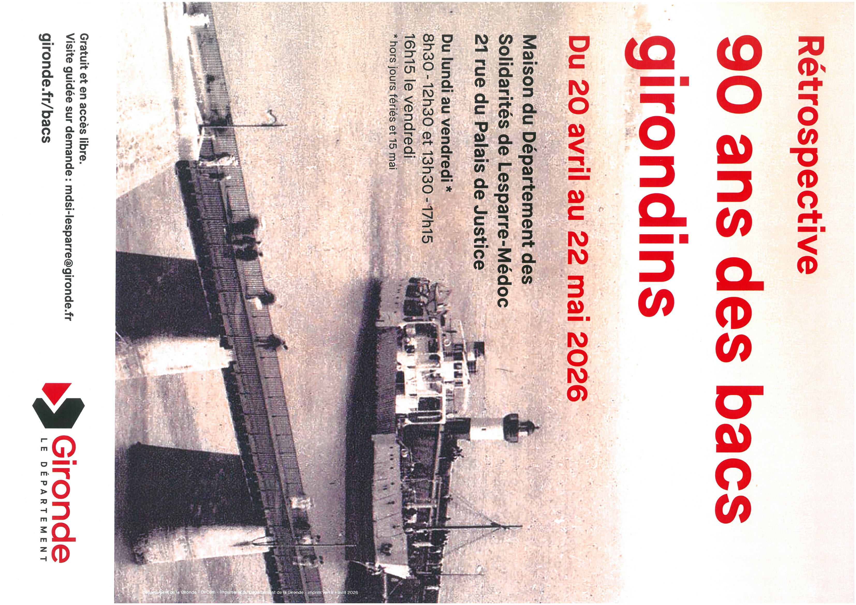 Exposition : 90 ans des bacs girondins