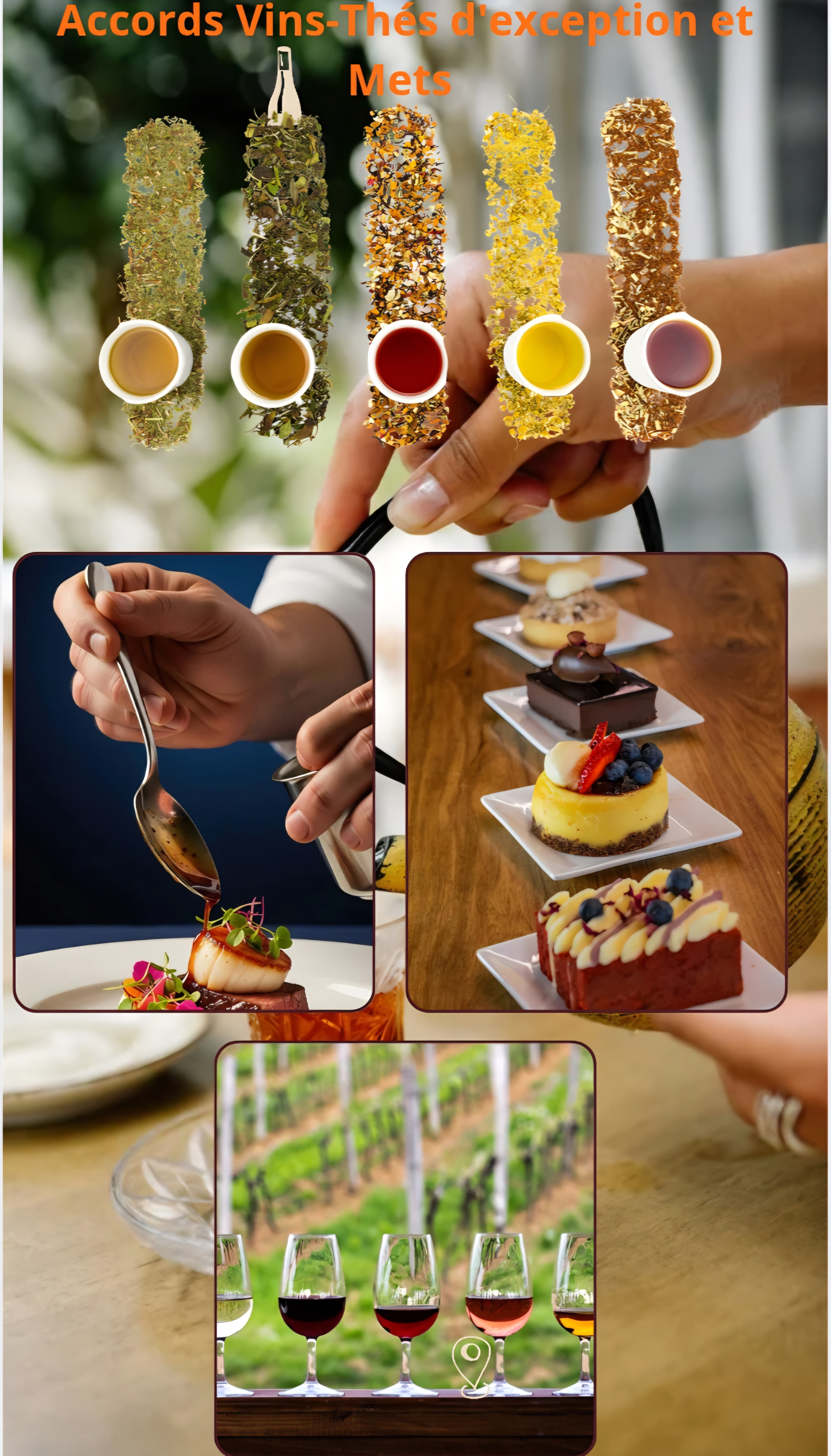 Le Teatime de la Châtelaine : accords thés-vins et mets — visuel événement