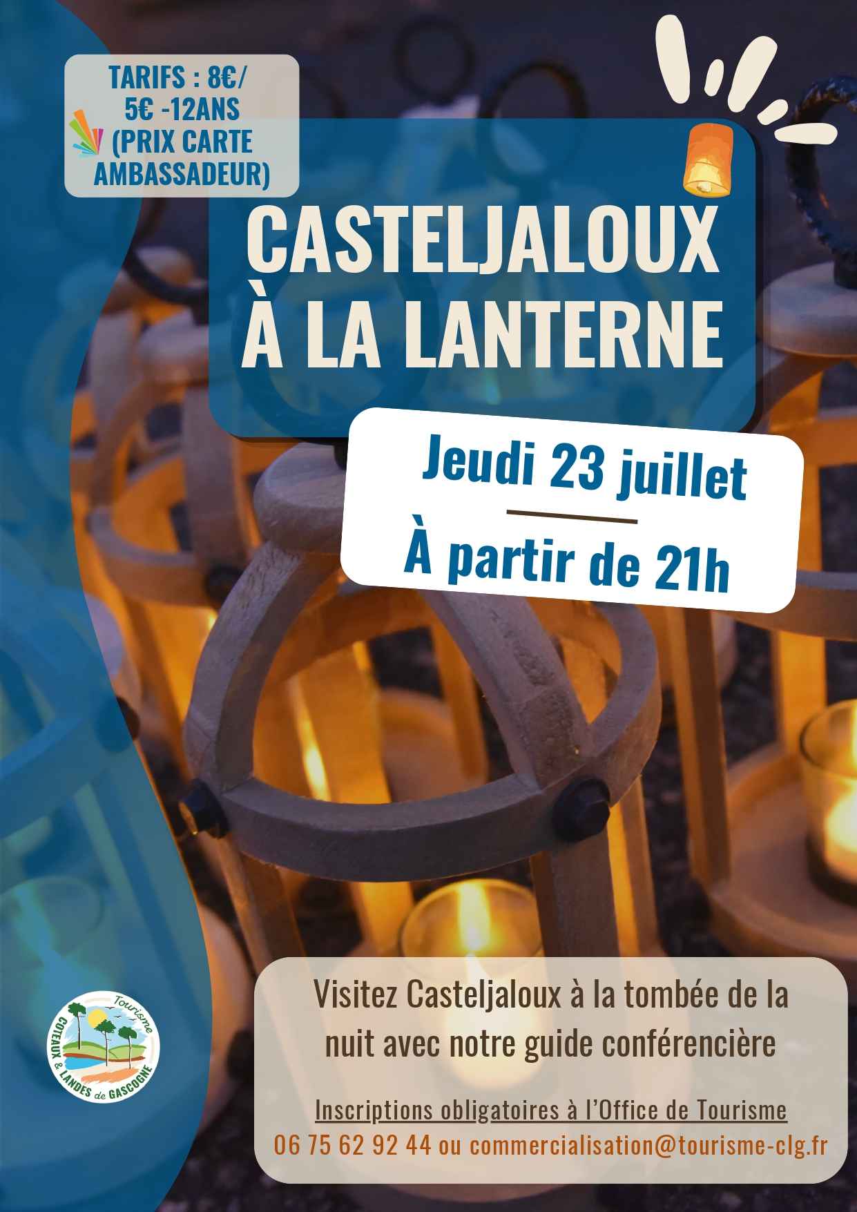 Visite de Casteljaloux à la lanterne