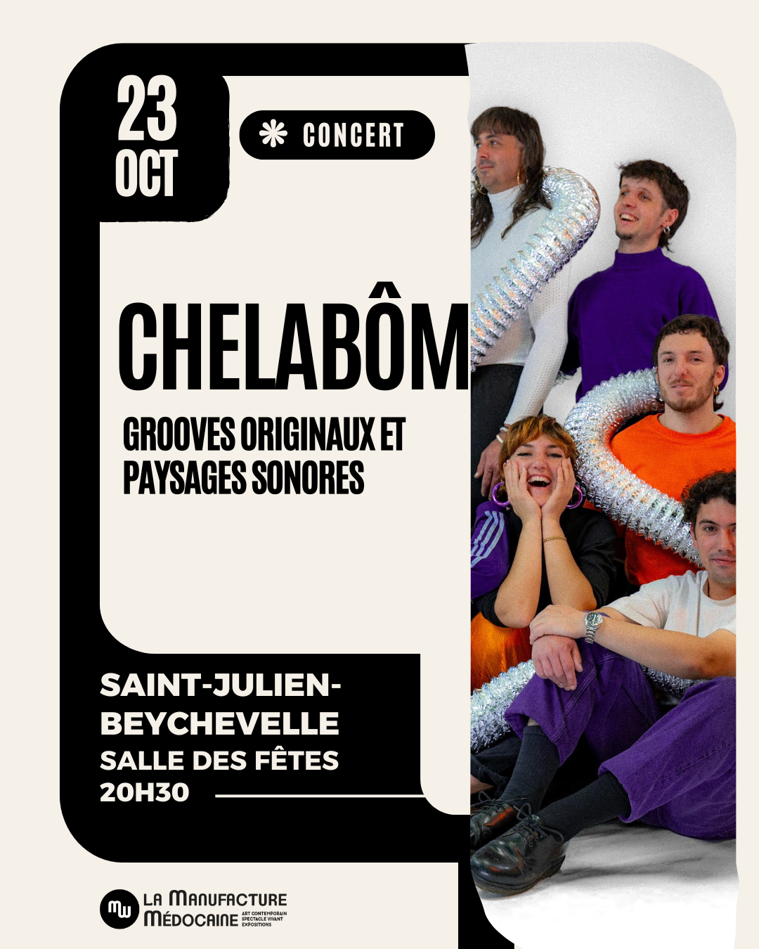 La Manufacture Médocaine : CHELABÔM en concert