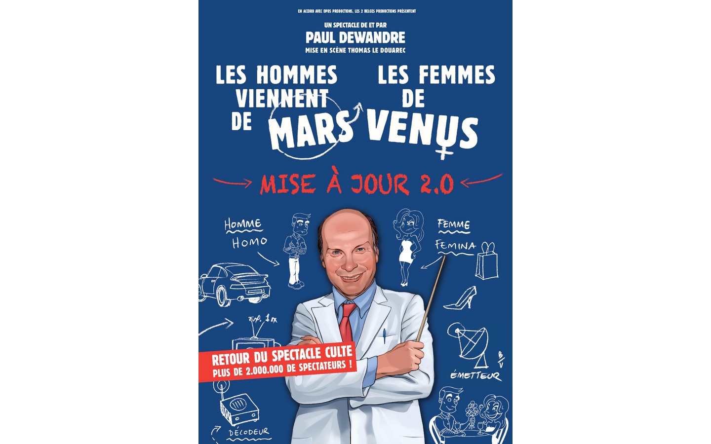 Spectacle: Les hommes viennent de Mars, les femmes de Vénus à PAU (64) |  Animations