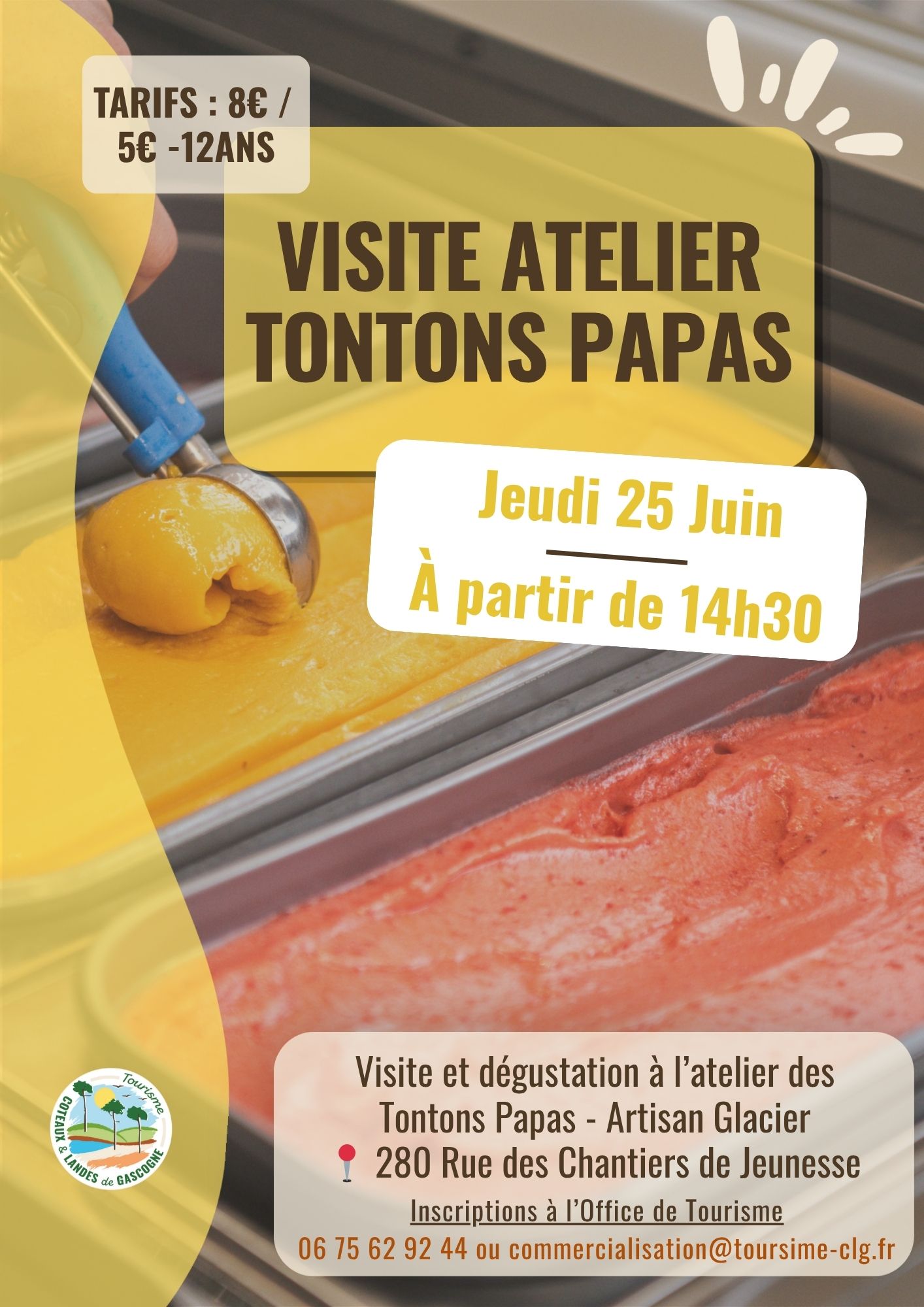 Visite de l'atelier des Tontons Papas — visuel événement