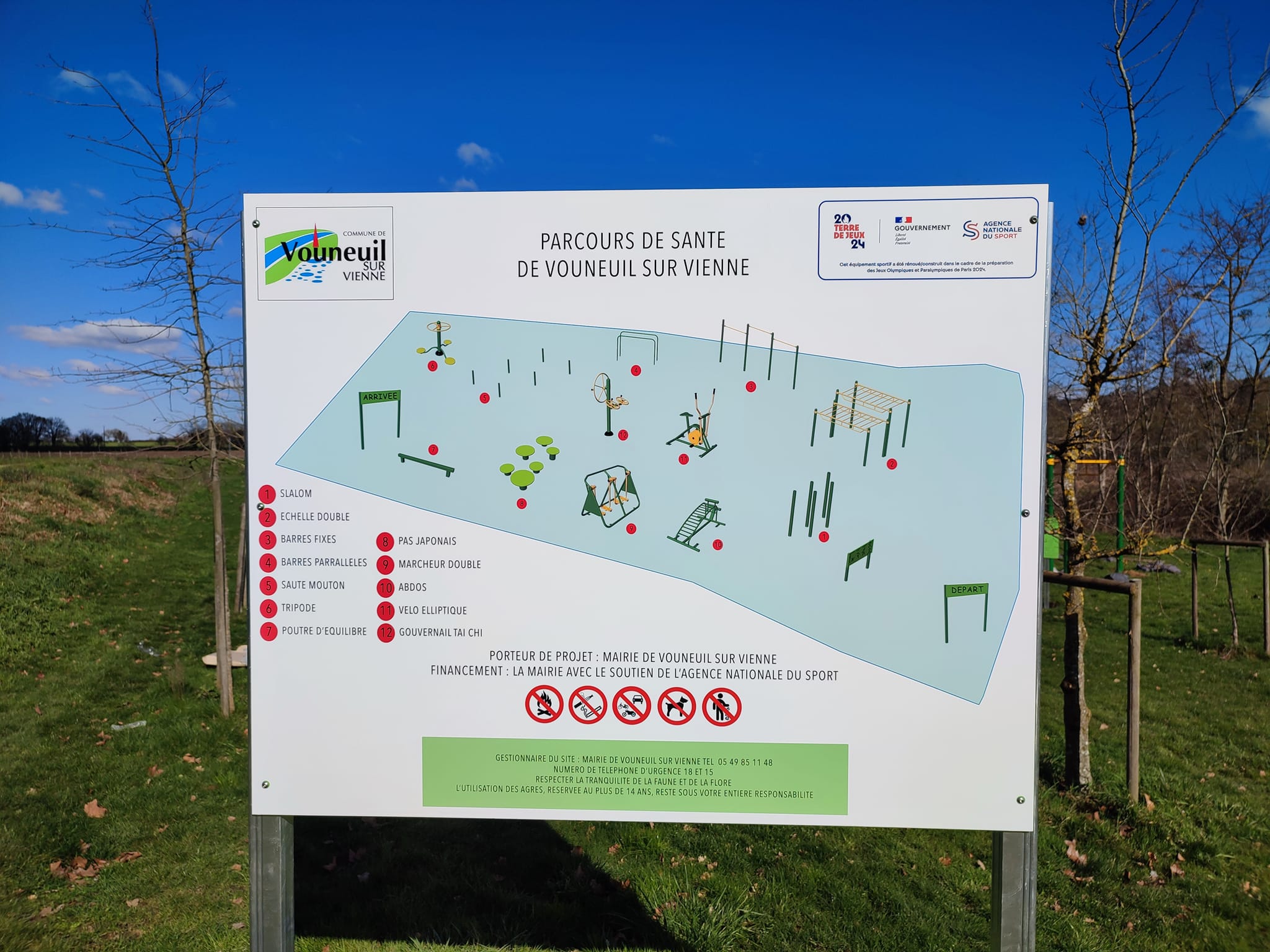 Parcours santé de Vouneuil-sur-Vienne