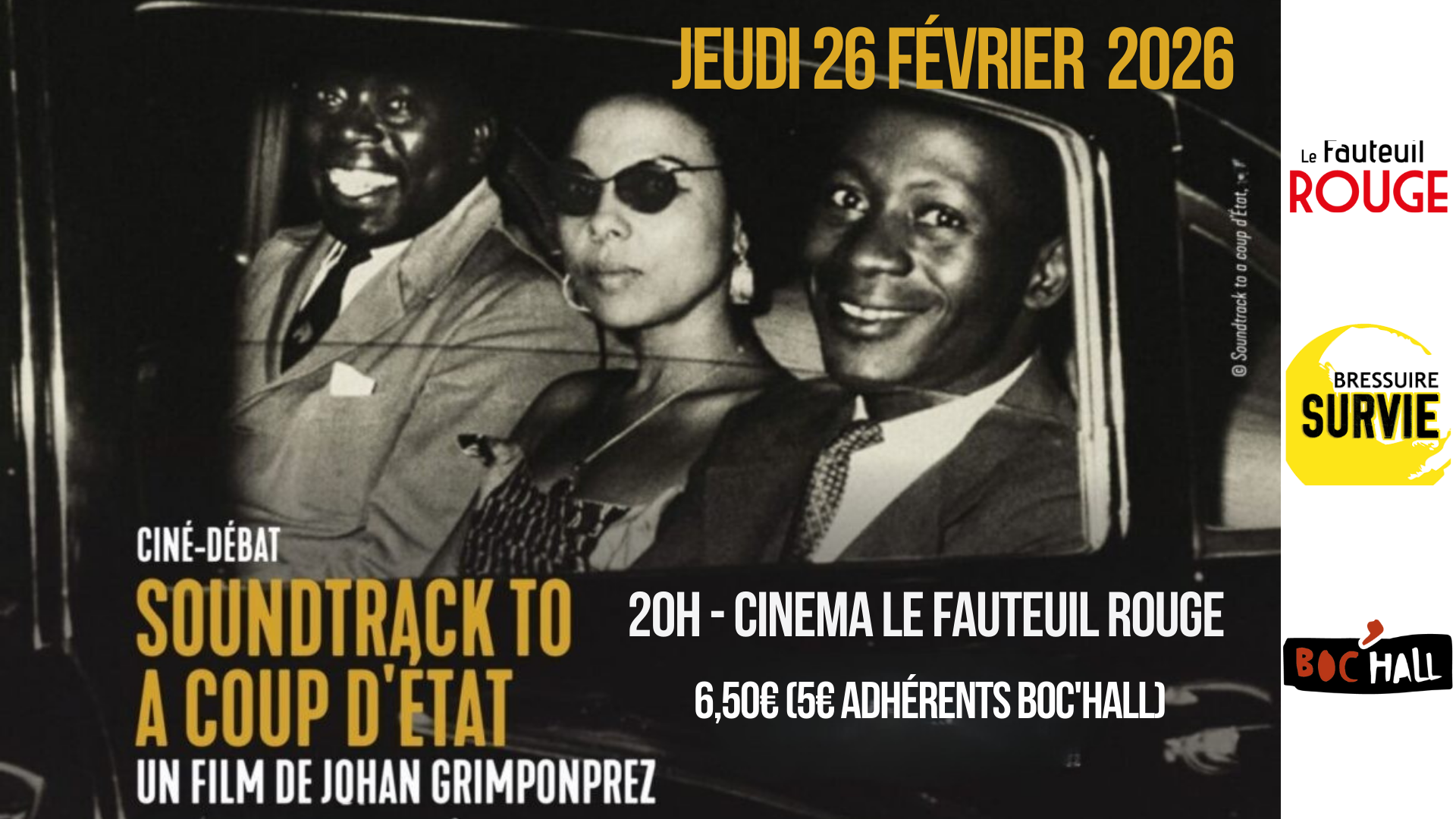 Ciné-débat - Soundtrack to a coup d' état