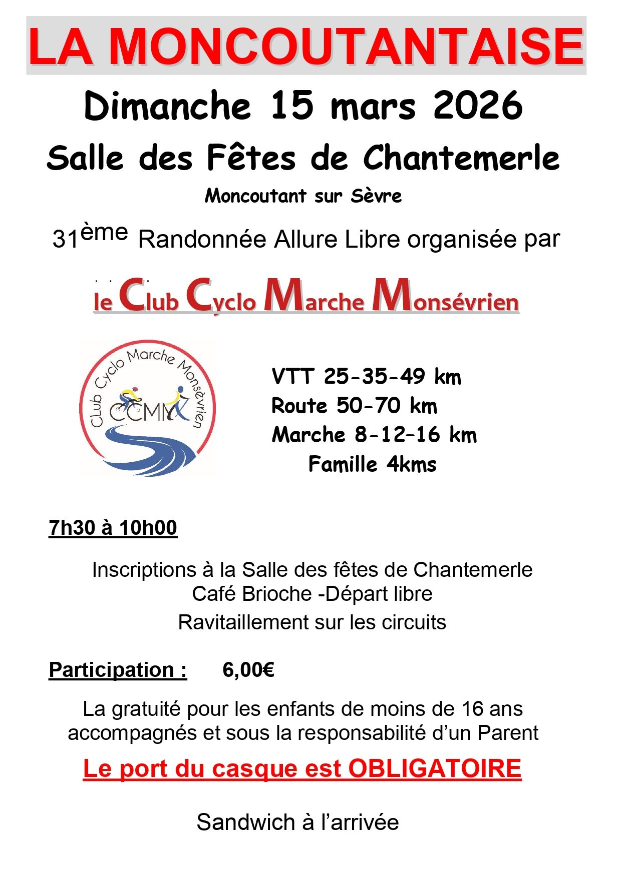 Randonnée - La Moncoutantaise