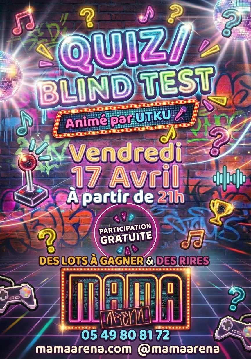 Mama Arena - Quizz Blind Test — visuel événement