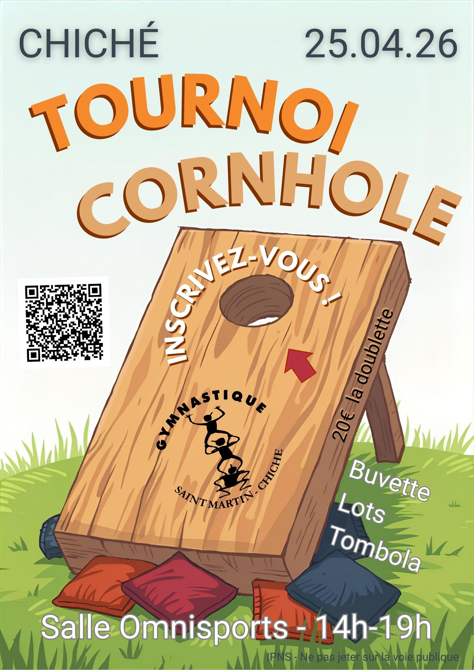 Tournoi de cornhole — visuel événement