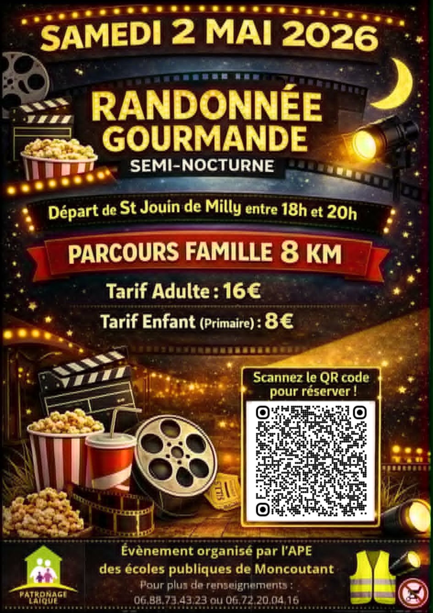 Randonnée gourmande semi-nocturne — visuel événement