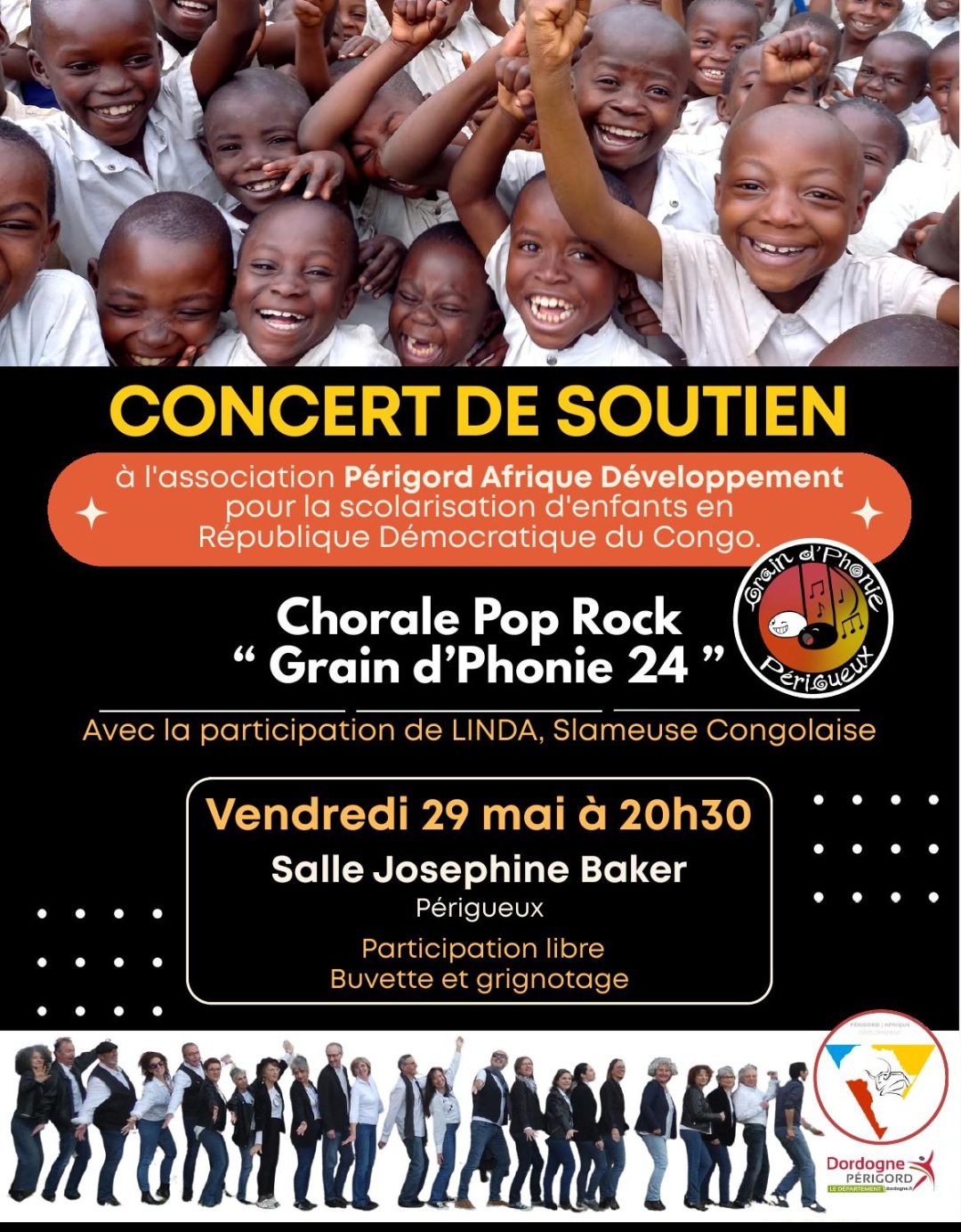 Concert de Soutien à l'association Périgord Afrique Développement — visuel événement