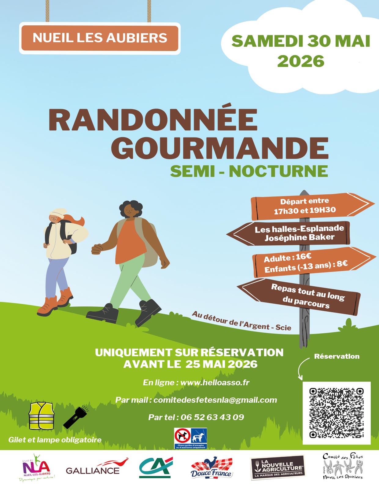 Randonnée gourmande semi-nocturne — visuel événement