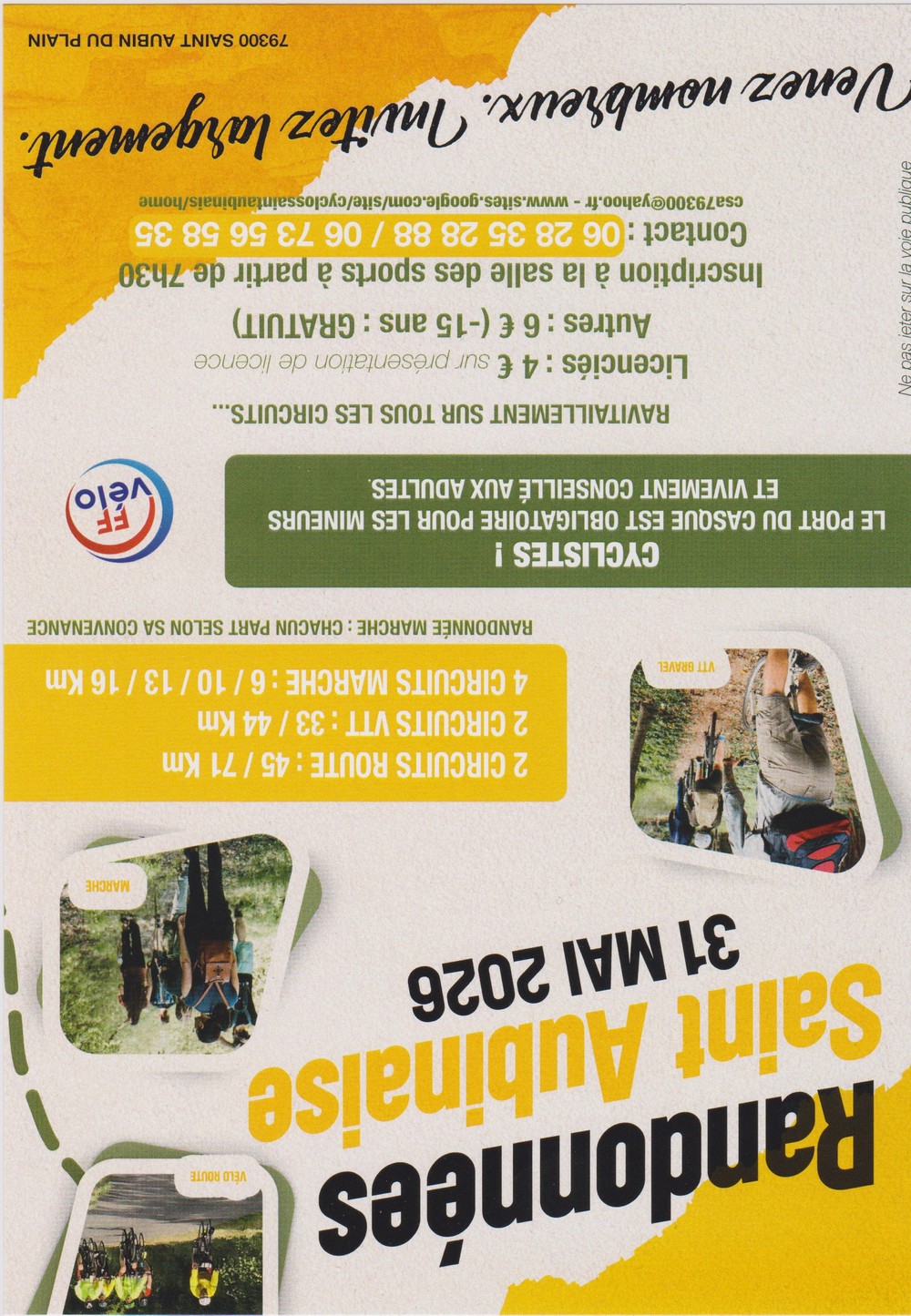 Randonnée Saint Aubinaise — visuel événement