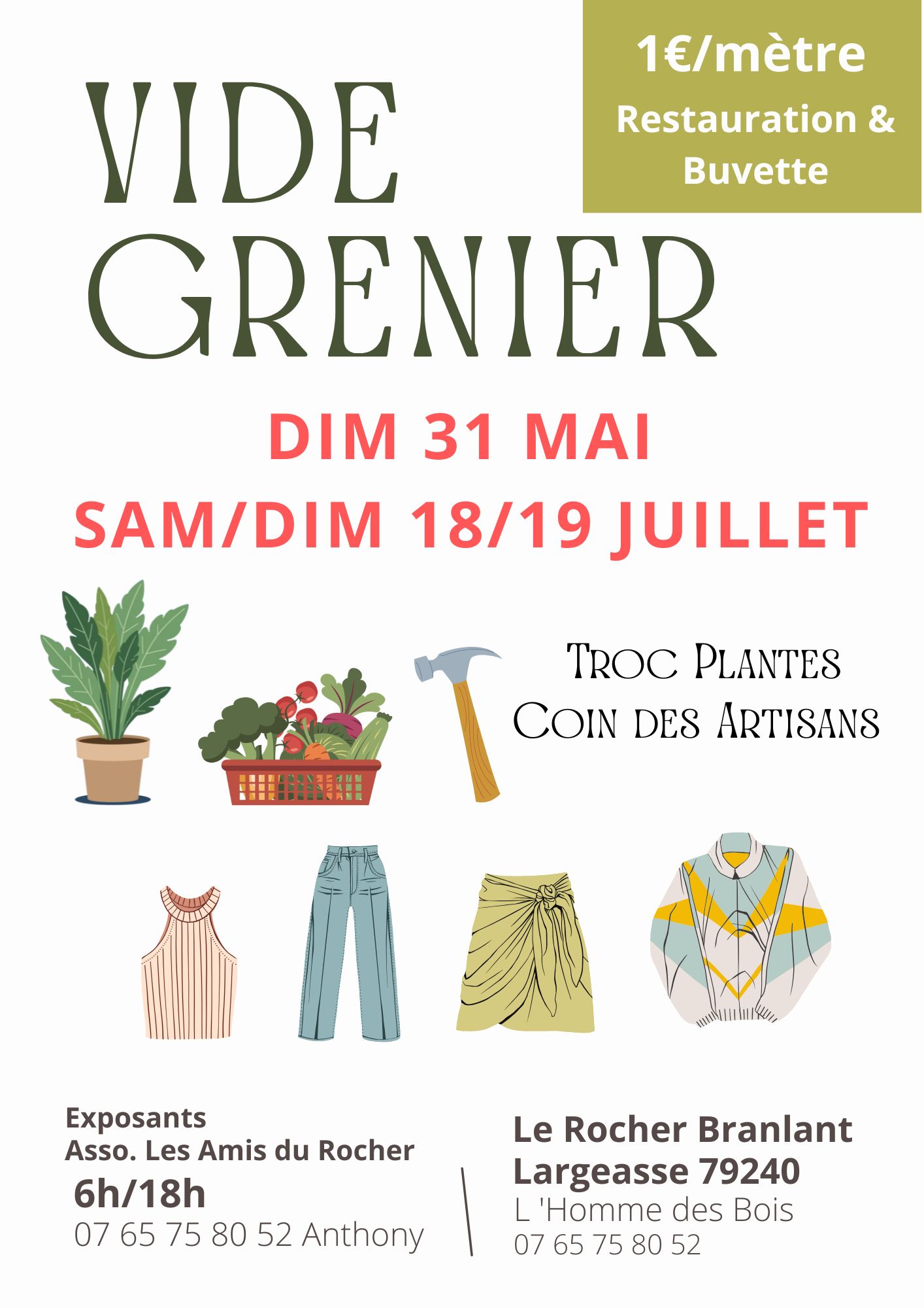 Vide grenier — visuel événement