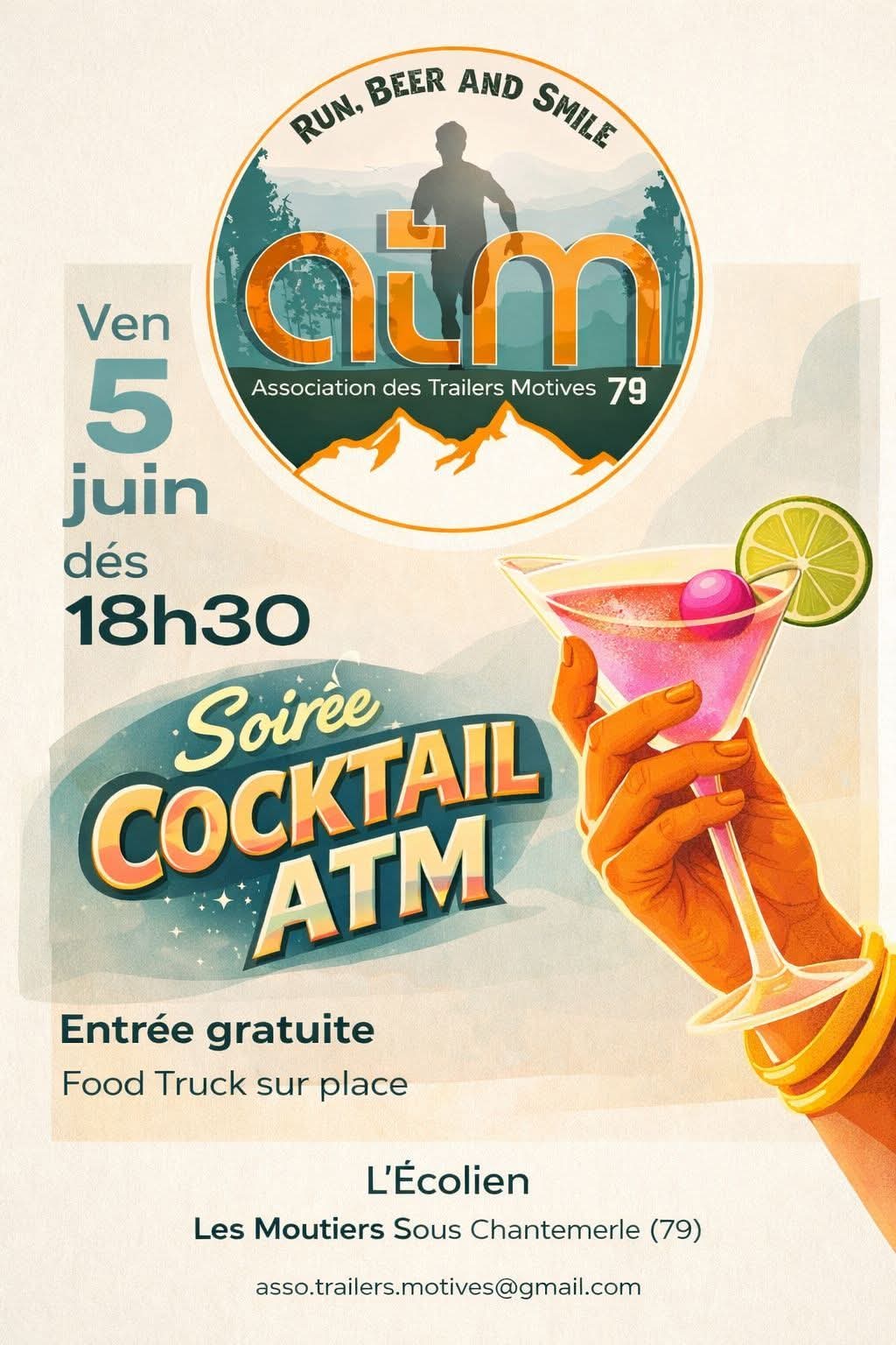 Soirée cocktail ATM — visuel événement