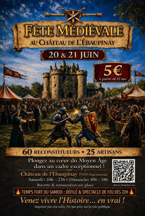 Fête médiévale au Château de l'Ebaupinay