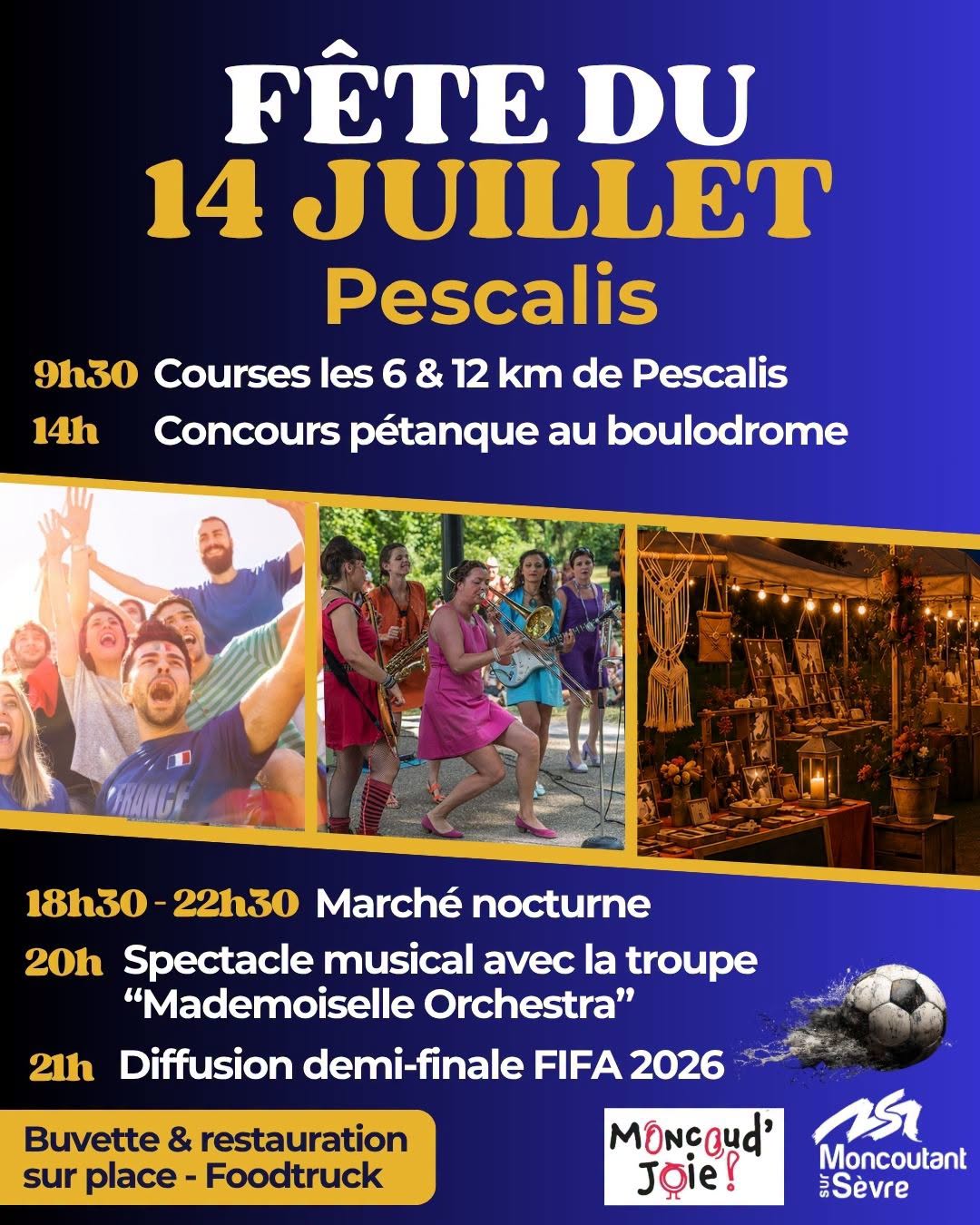 Fête nationale du 14 juillet - Moncoutant-sur-Sèvre - FEU D'ARTIFICE ANNULÉ