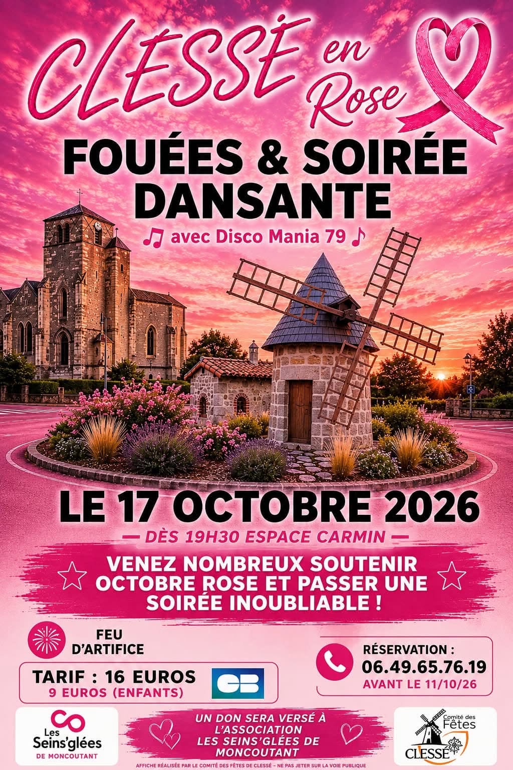 Octobre Rose - Fouées et soirée dansante